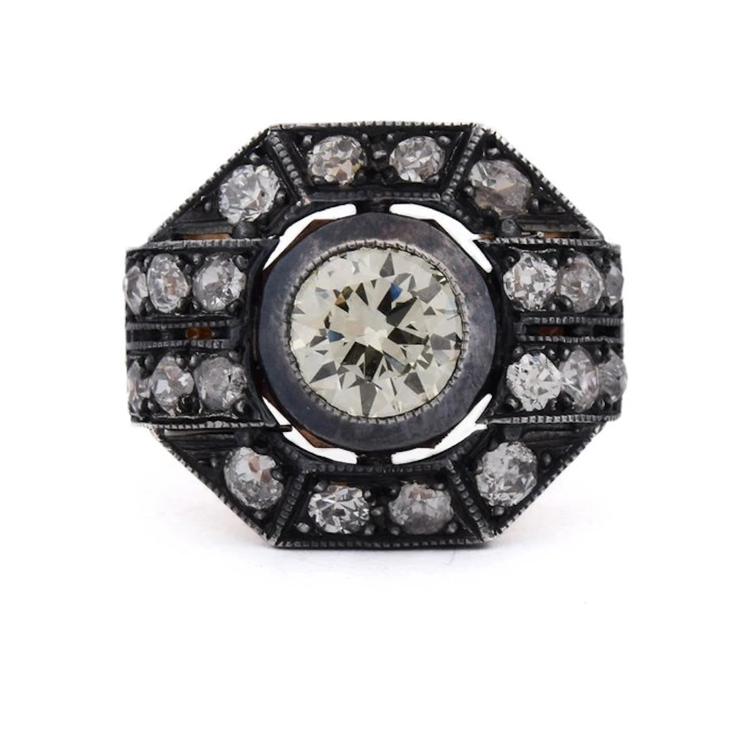 Cocktail ring - 18 kt