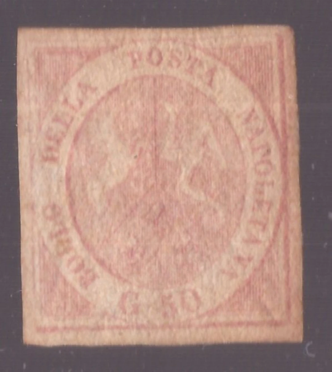 Italian Ancient States - Naples 1858 - 50 grit light carmine pink - Sassone N