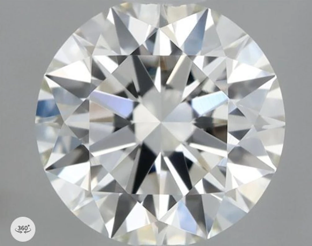 1 pcs Diamond (Natural) - 0.57 ct - Round - G - IF...