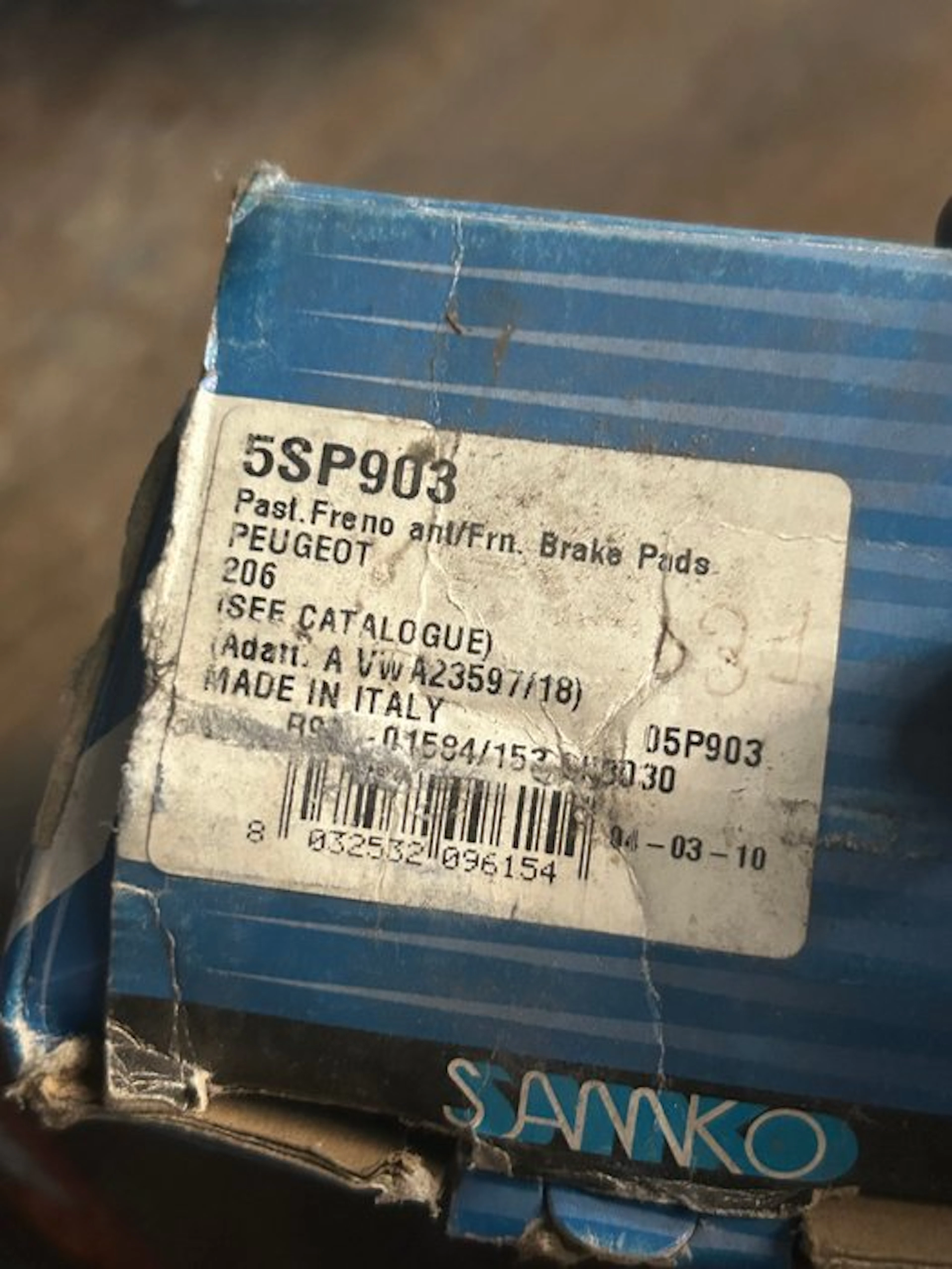Car part (1) - Smer - Pastiglie freno (kit)