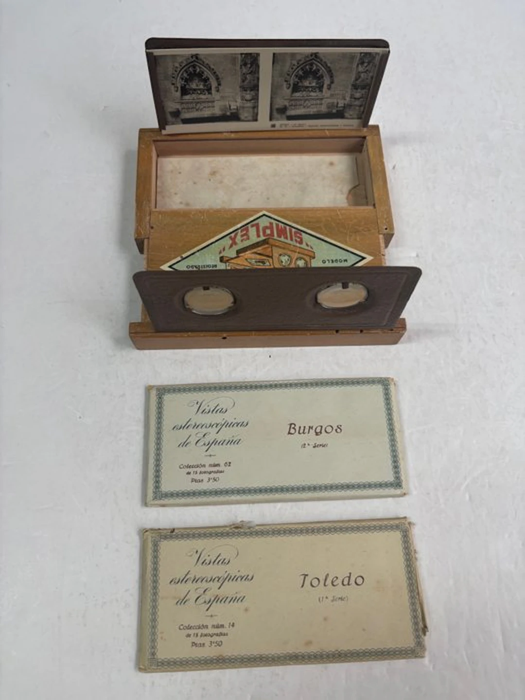 Vistas y visor estereoscopico - c1930-c1940 Estereoscopo Simplex Stereo viewer