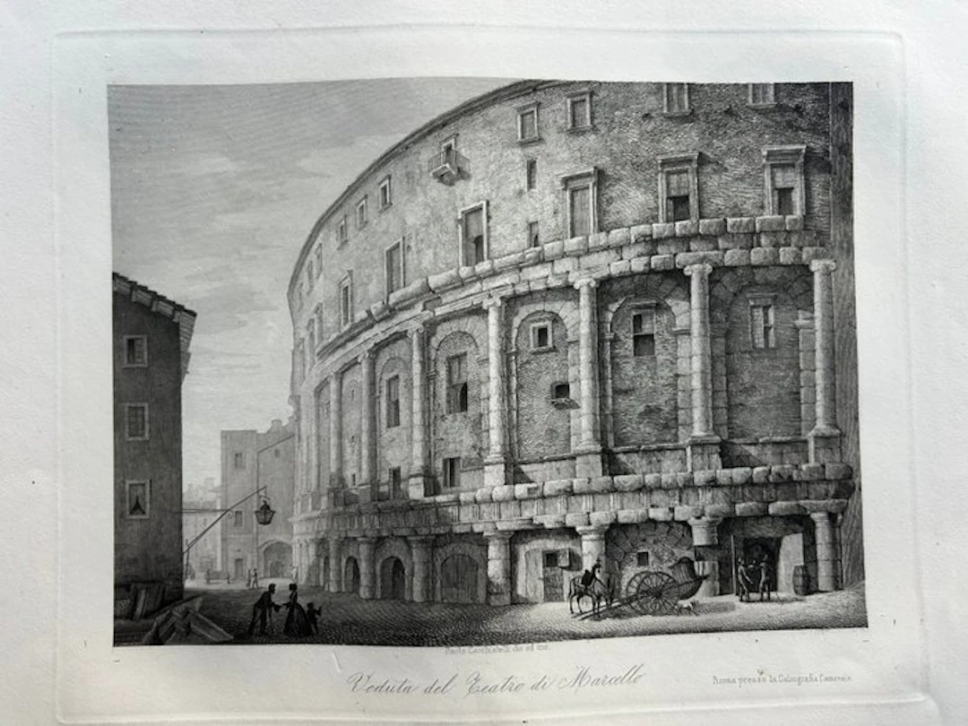 Italy - Rome; Paolo Cacciatelli (1846 -1878) - Veduta del...