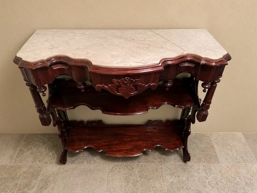 Console table - Late 19th-Century European Neo-Rococo...