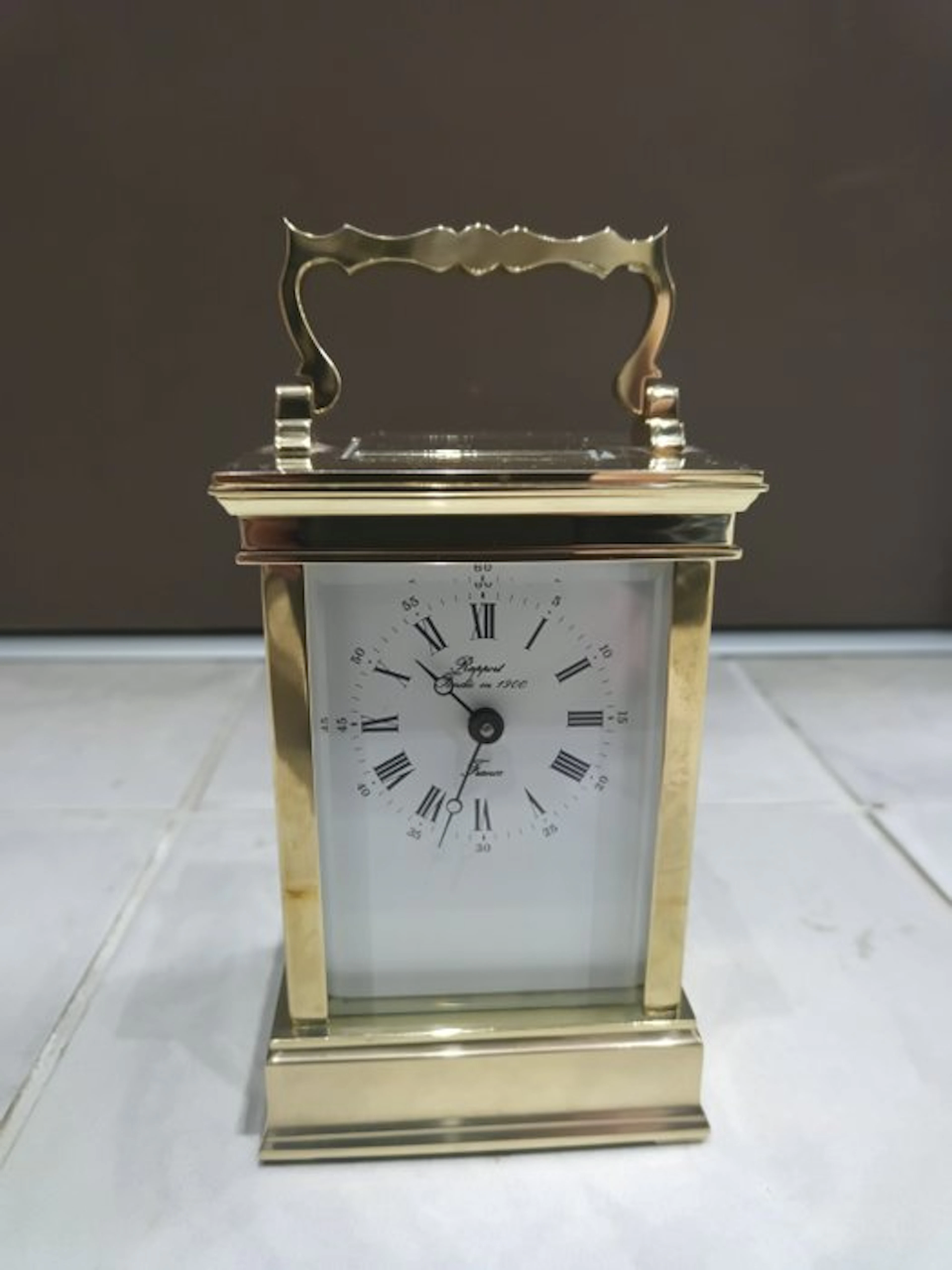 Officer's travel clock - L'Epee - Brass - 1990-2000