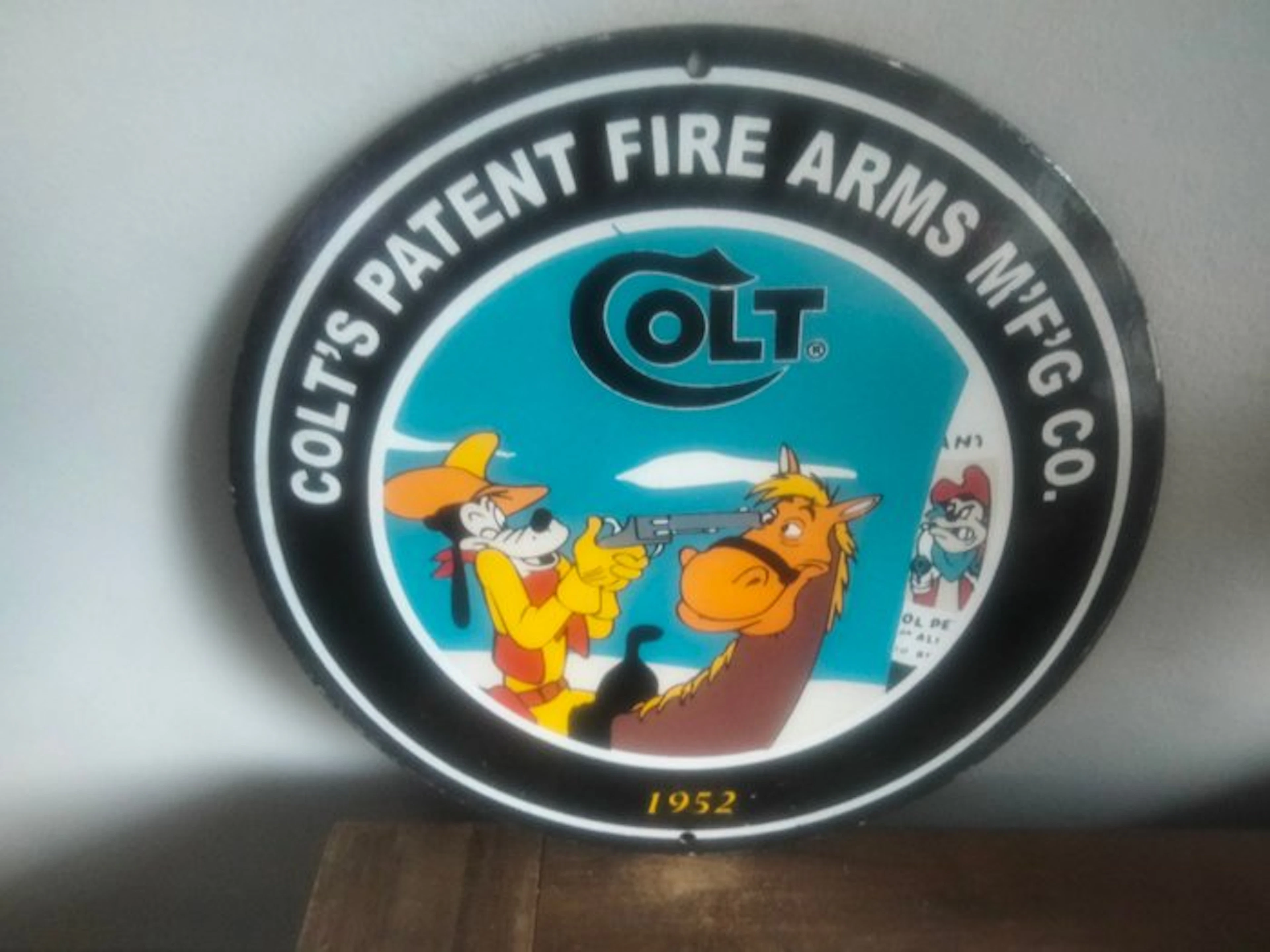 United States - Colt enamel advertising sign - Military accessories