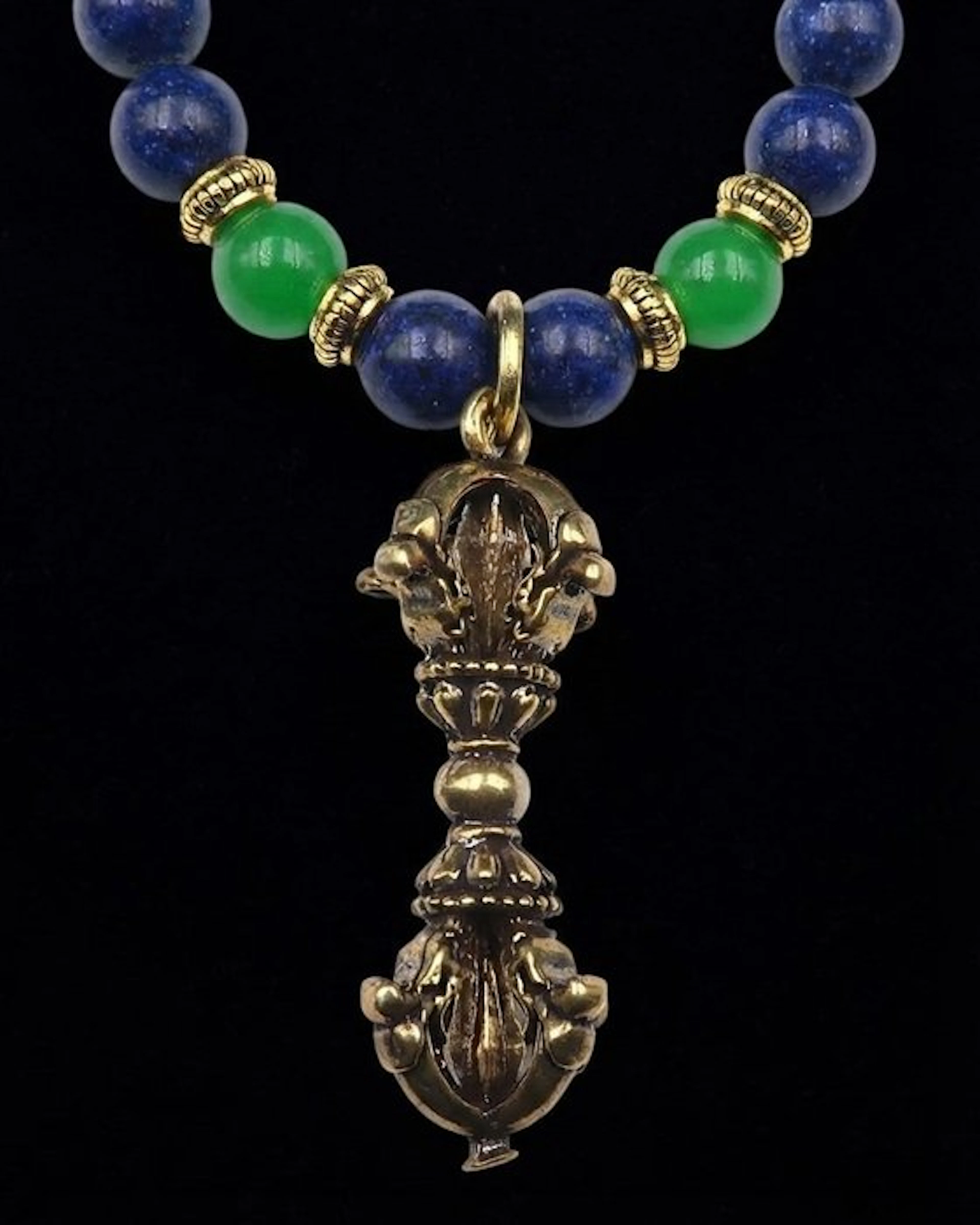 Lapis lazuli - Emerald-Dorje (Vajra) Buddhist...