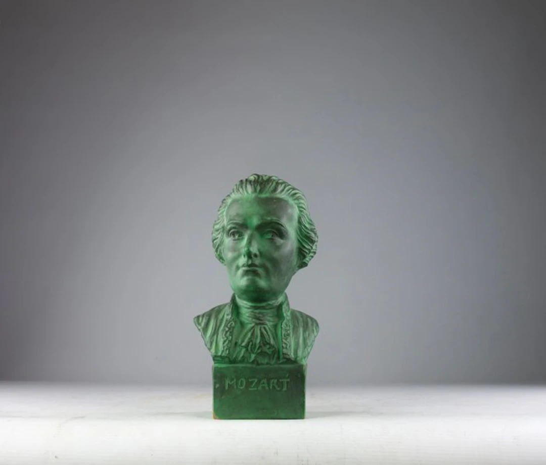 Henri Onesto - Sculpture, Mozart - 23 cm - Terracotta - 1910
