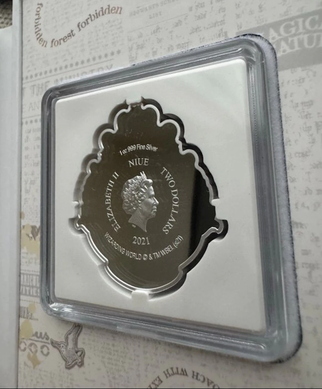 Niue. 2 Dollars 2021, Harry Potter, 1 Oz
