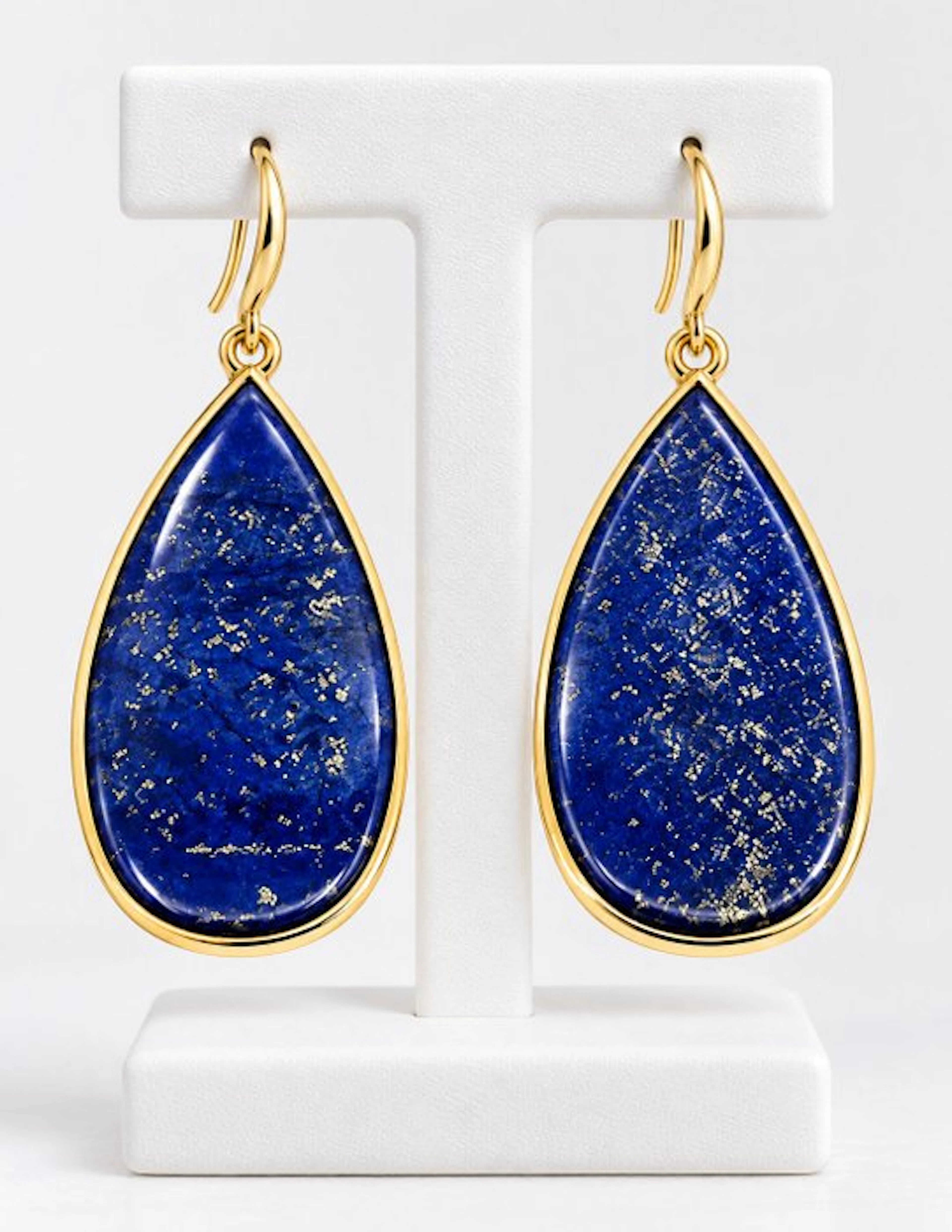 Exquisite natural lapis lazuli earrings of top quality...