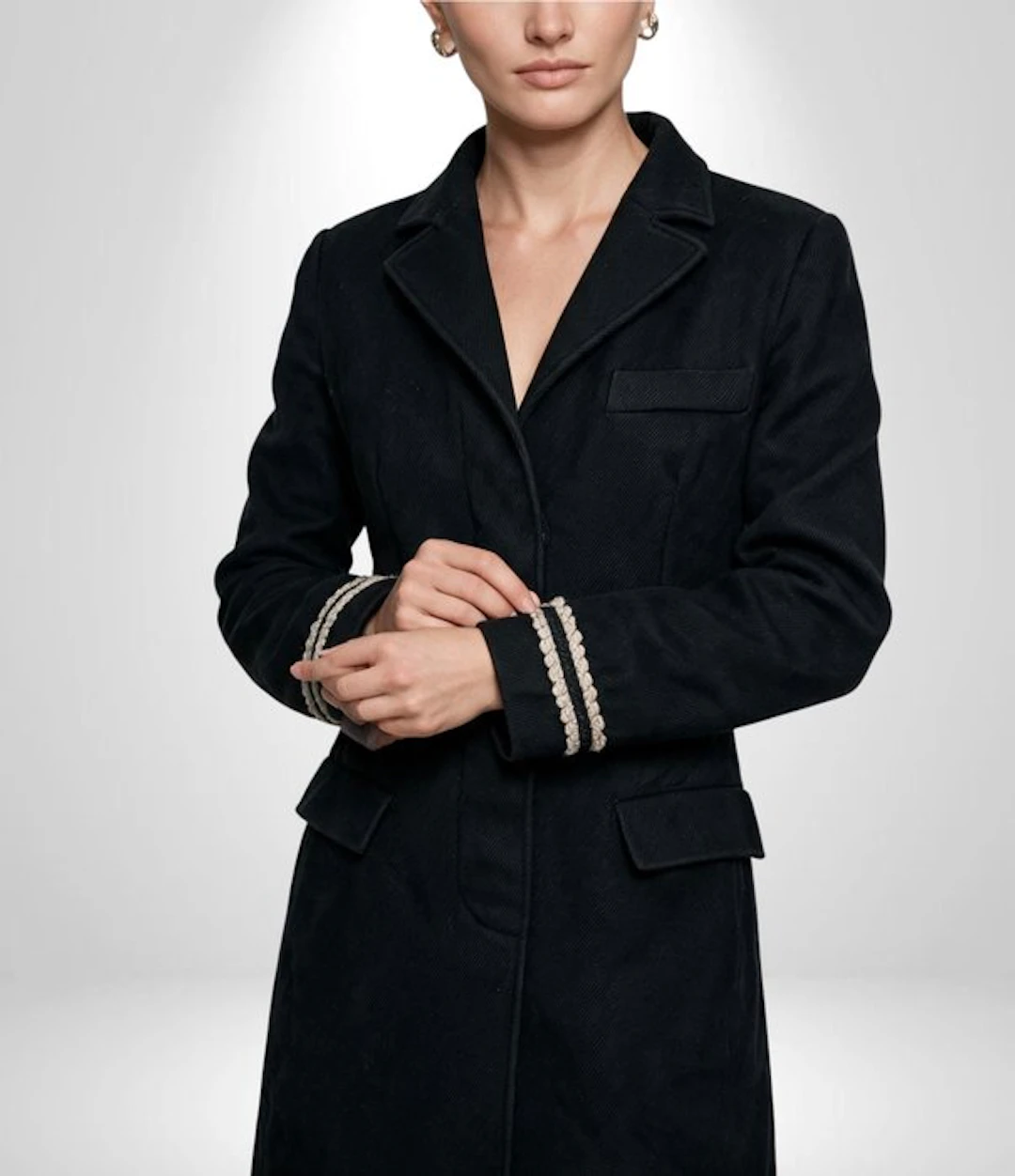 MAX & Co Premium Chic Wool Glamour Trench Jacket Coat...