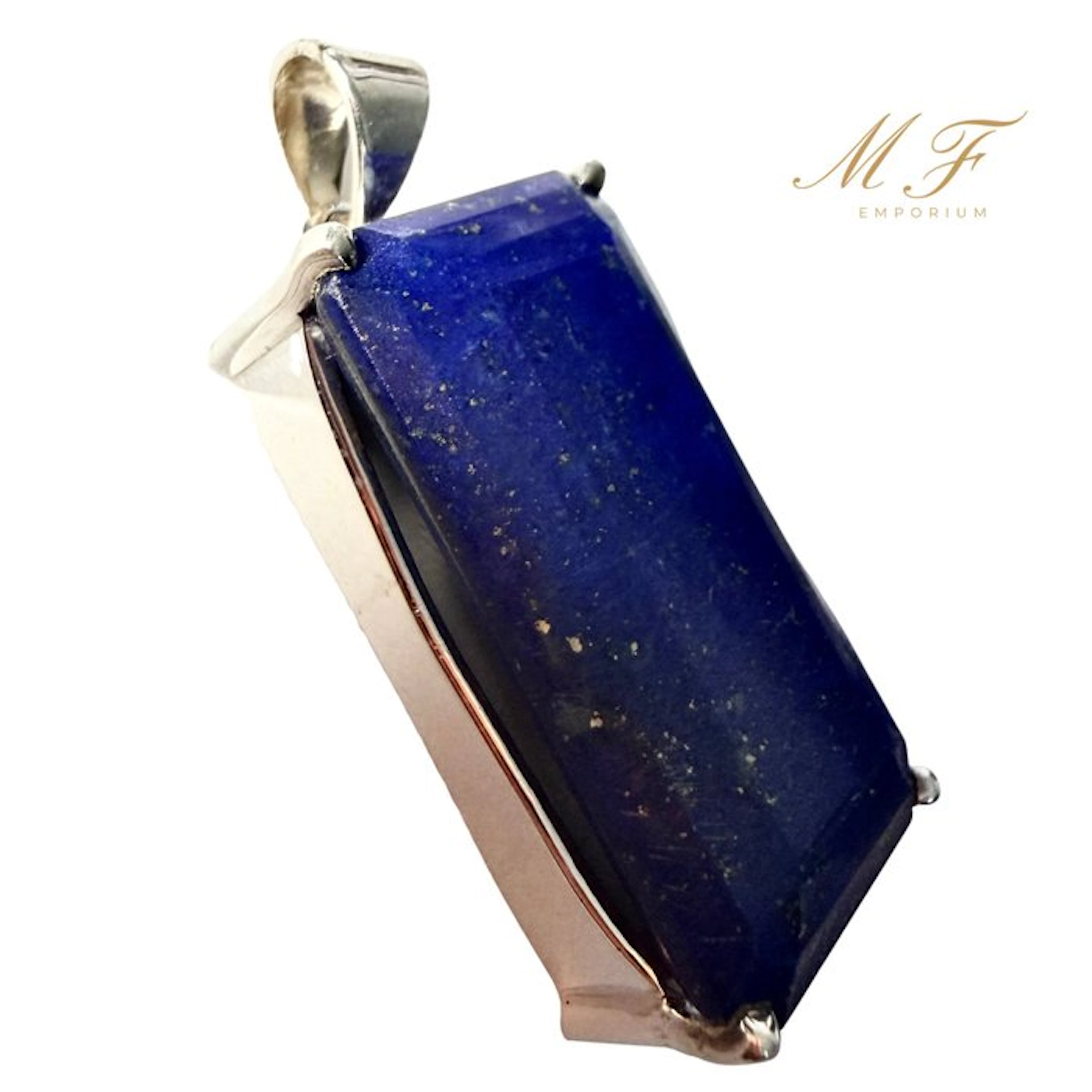 Exceptional pendant - Lapis Lazuli and 925 Silver...
