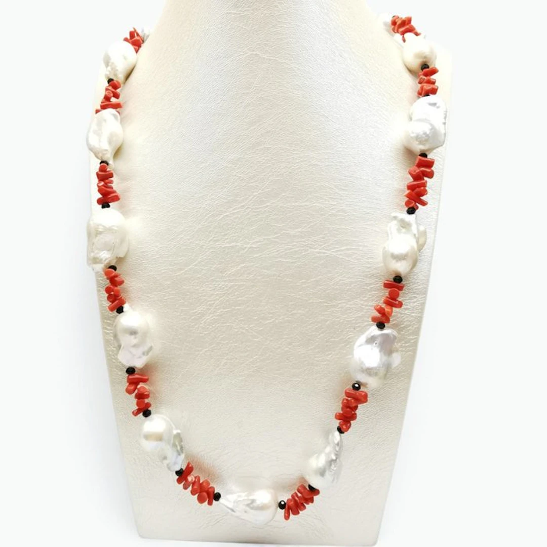 Pearl - Silver - Necklace - Italian craftsmanship