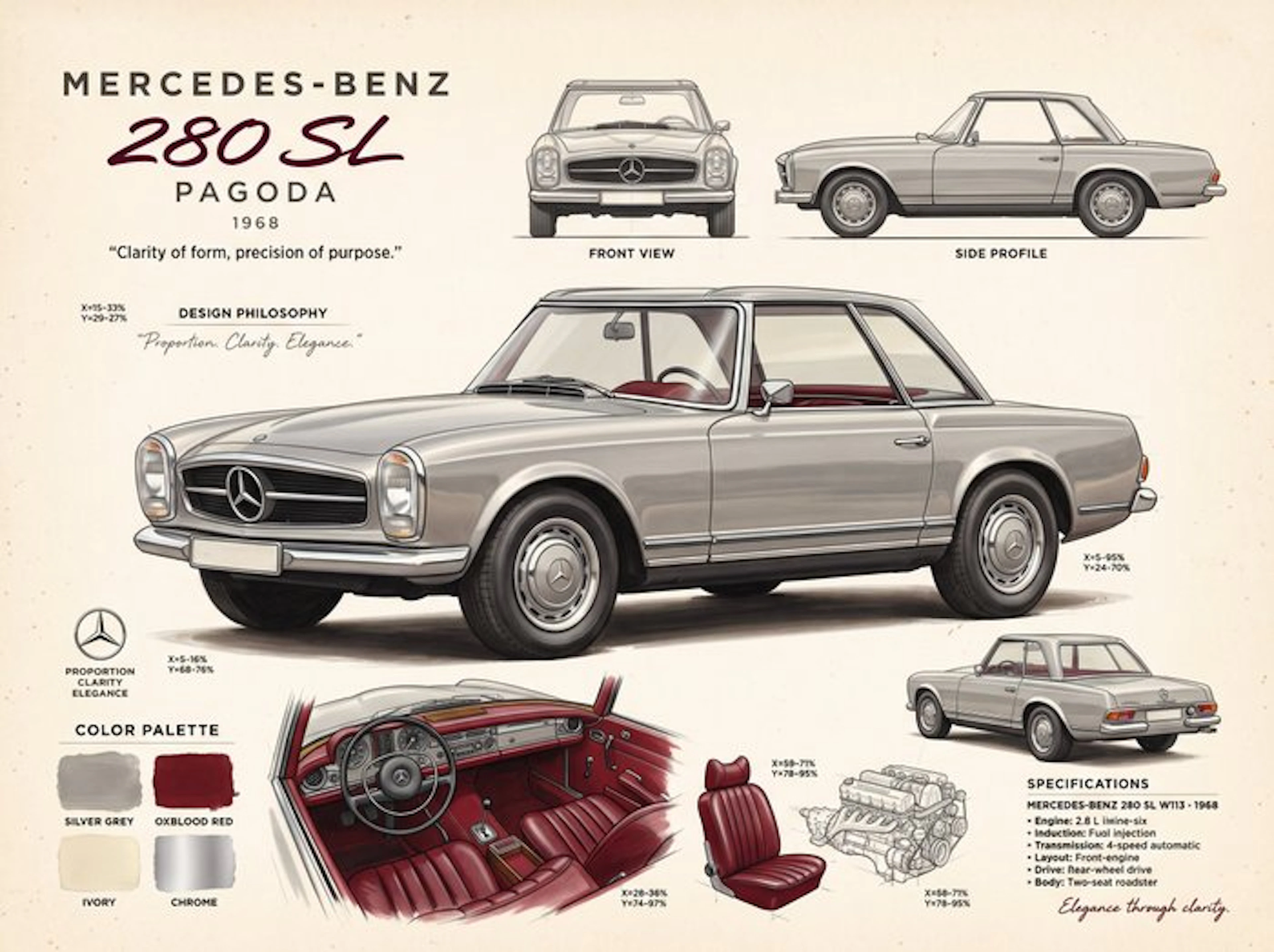 Shmidt.Art - Mercedes-Benz - Mercedes-Benz 280 SL Pagoda - 1960s