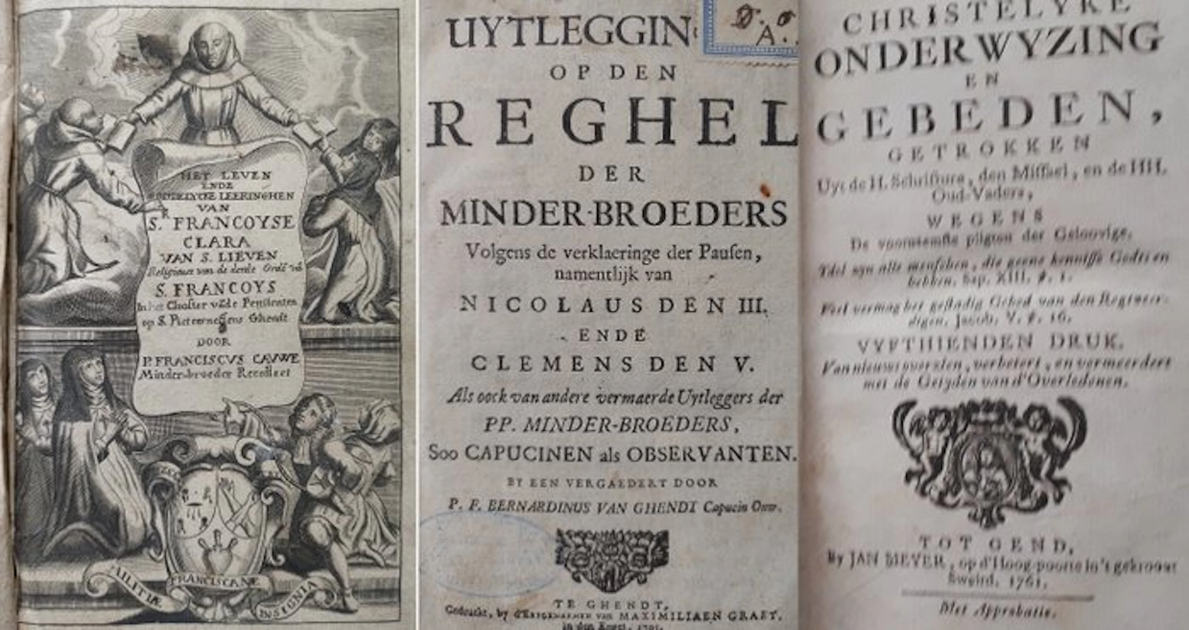 varia - 3 devotieboeken uit Gent - 1705-1761
