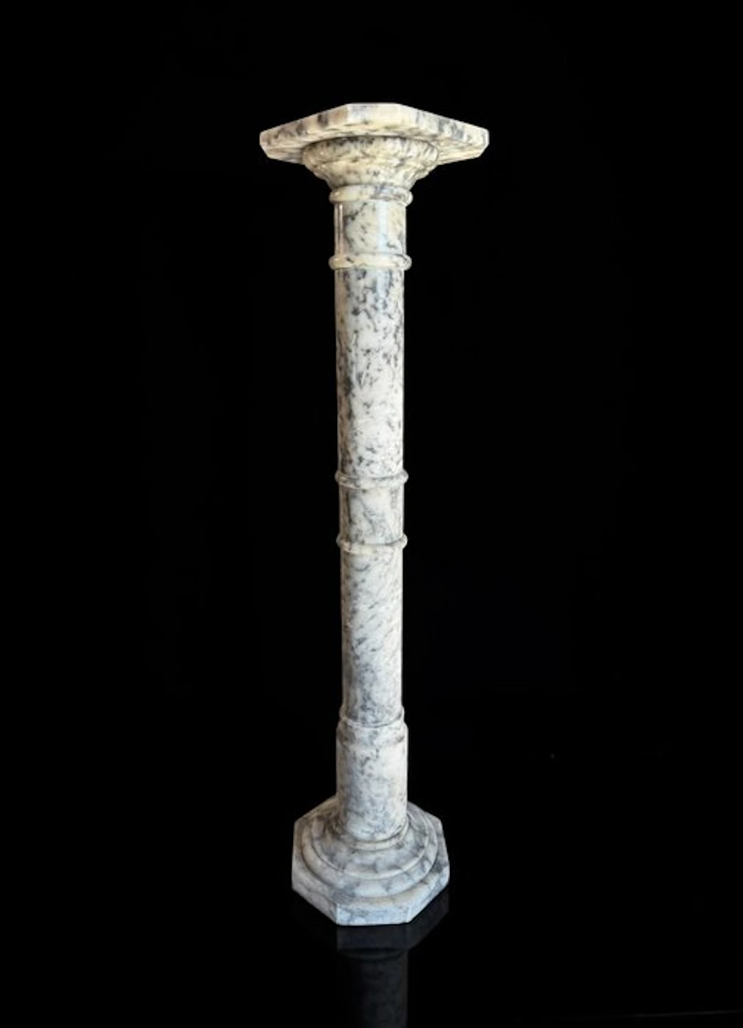 Column - Monumentale - Marmo di Carrara - Patina Antica - 1850-1900