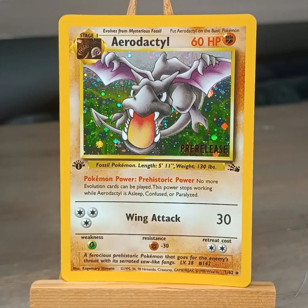 Pokémon - 1 Card - Aerodactyl first edition Prerelease...