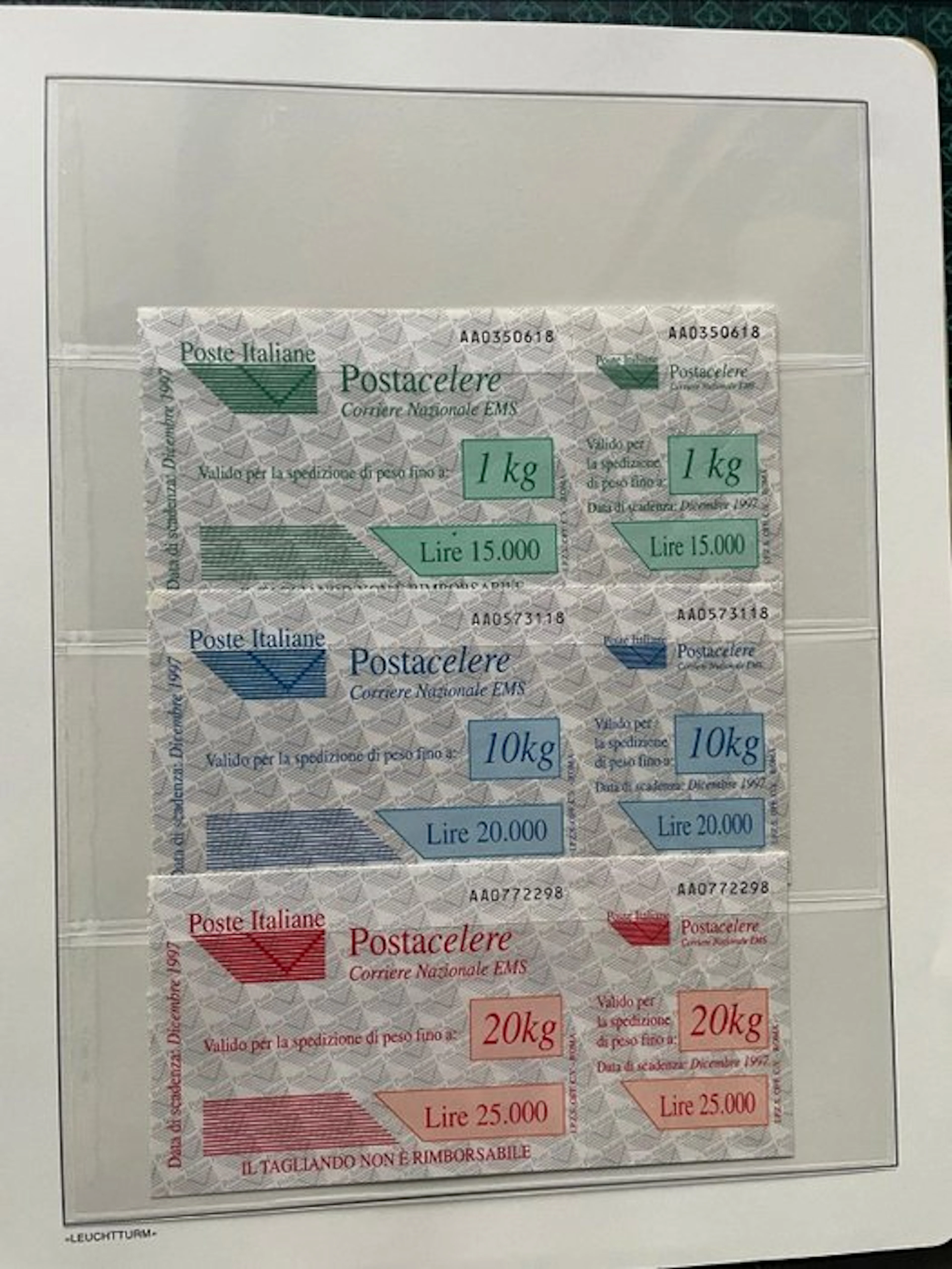 Italian Republic - Collection of Parcel Post Services...