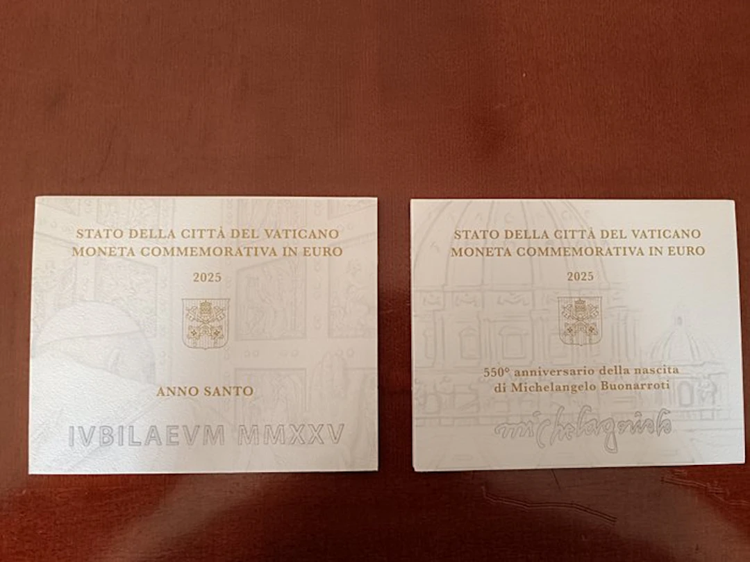 Vatican. 2 Euro 2025 "Anno Santo" + "Michelangelo" (2 coins) (No reserve price)