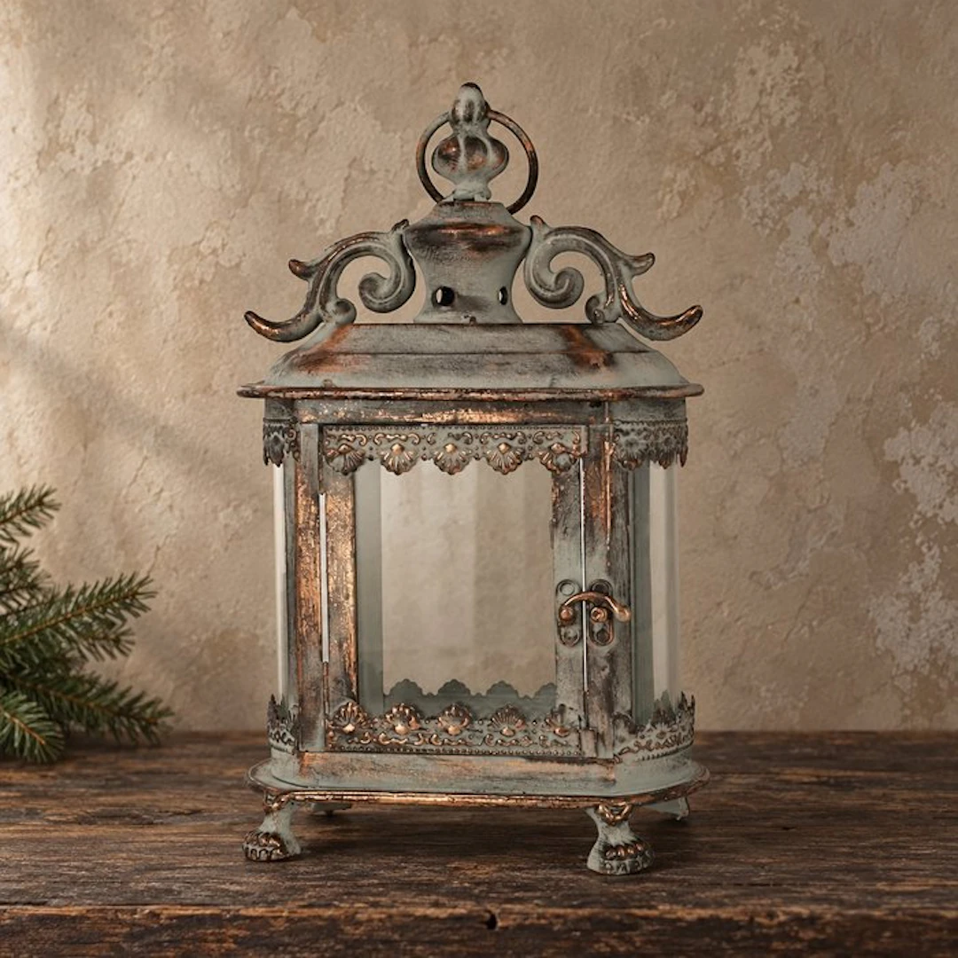 Lantern - Metal, Glass - Lantern - Glass, Metal
