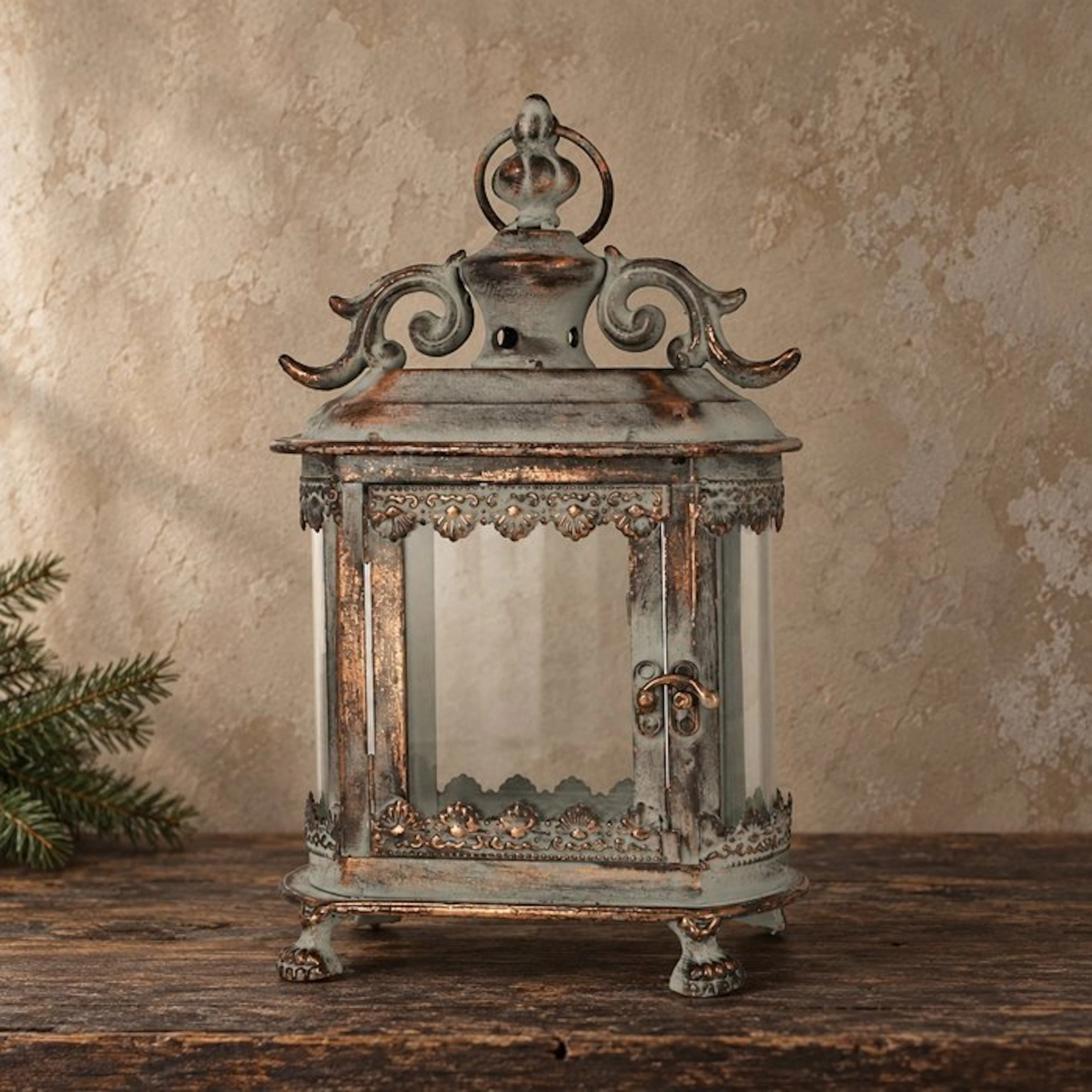 Lantern - Metal, Glass - Lantern - Glass, Metal