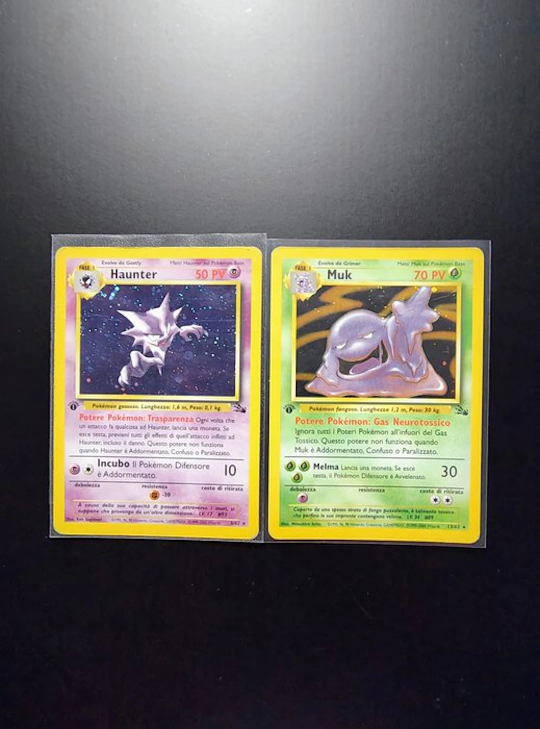 Pokémon - 2 Card - Muk Holo 1° Edizione - Haunter Holo 1°...