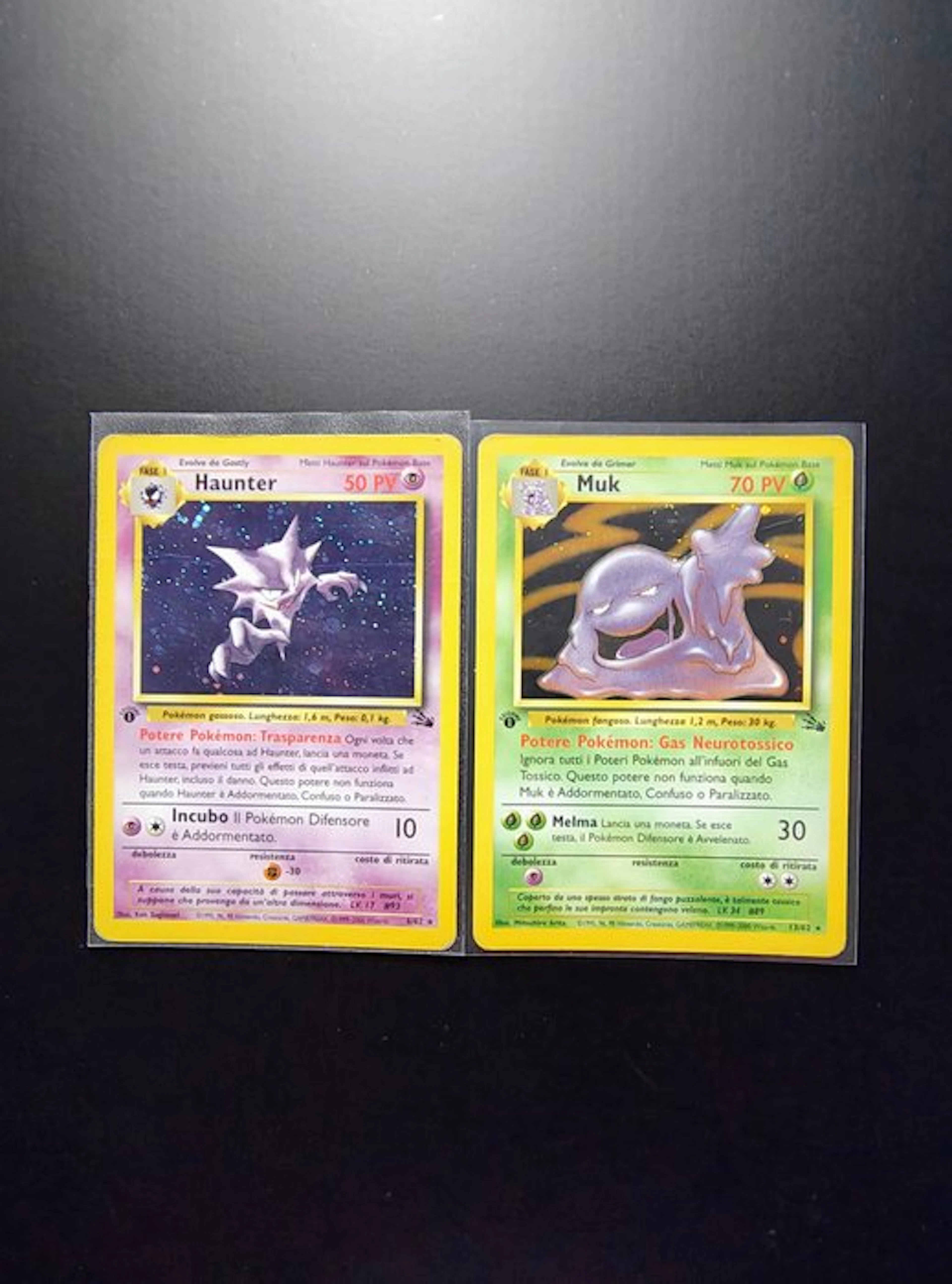 Pokémon - 2 Card - Muk Holo 1° Edizione - Haunter Holo 1°...
