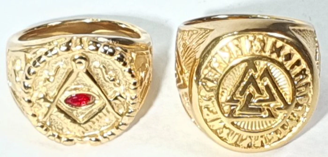 2 Masonic Rings of the Great Architect: Inner Power