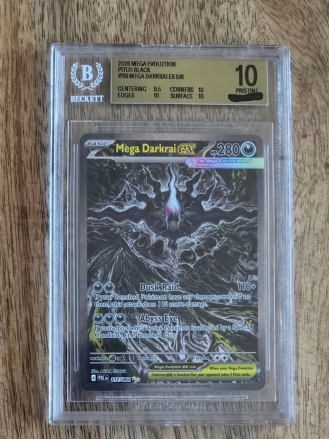 Pokémon - 1 Graded card - Mega Darkrai EX 116/084 Full art