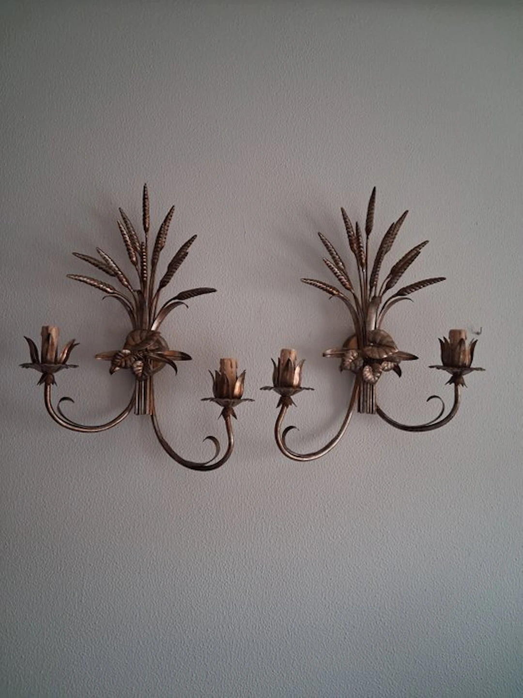 Wall lamp - Iron, Wrought iron - Iron wall sconce