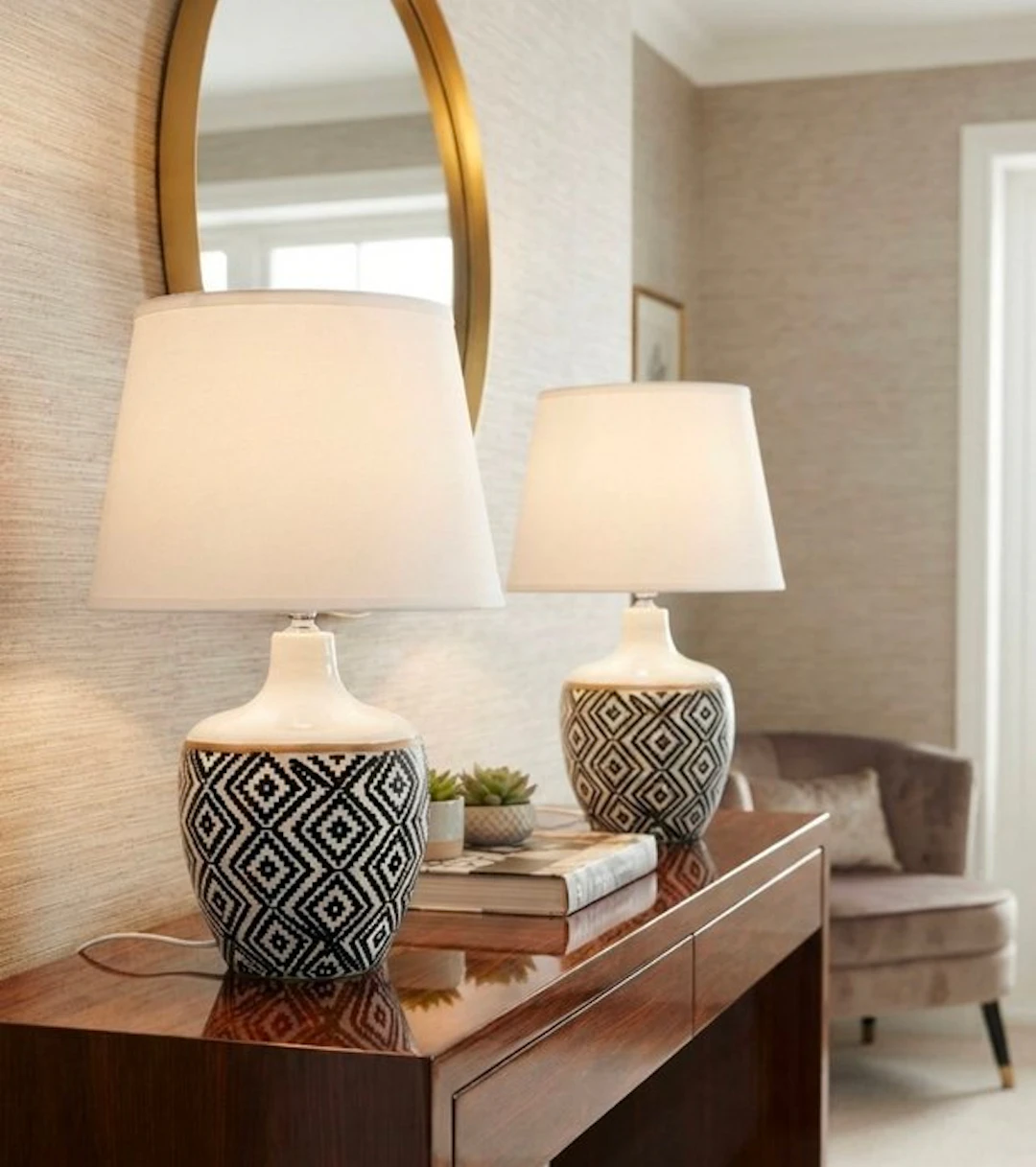 Table lamp (2) - Pottery