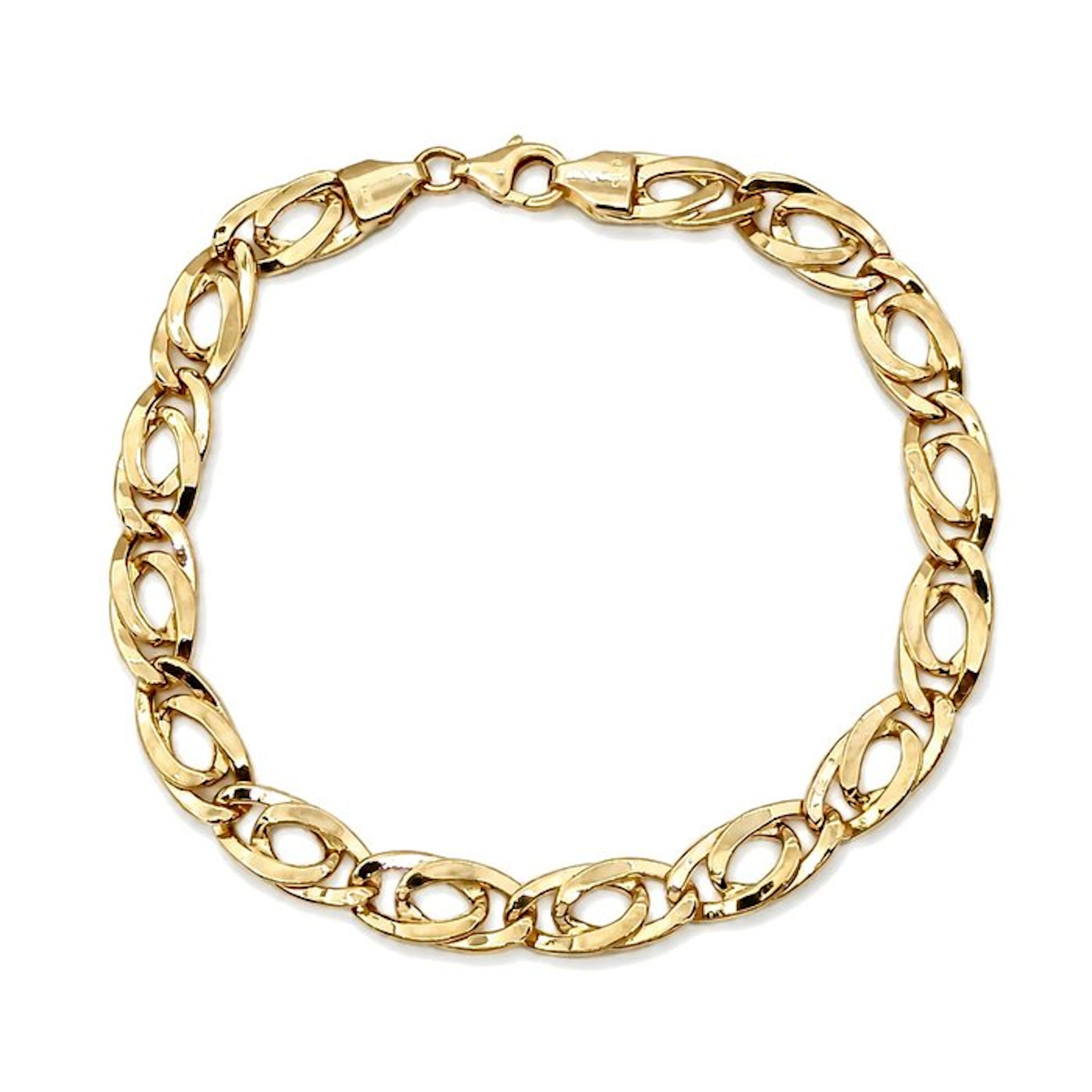 Bracelet - 18 kt. Yellow gold - Handmade - Made in Italy