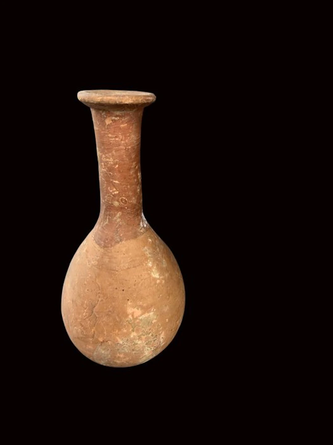 Ancient Roman Terracotta Unguentarium, Spanish Export License - 12 cm