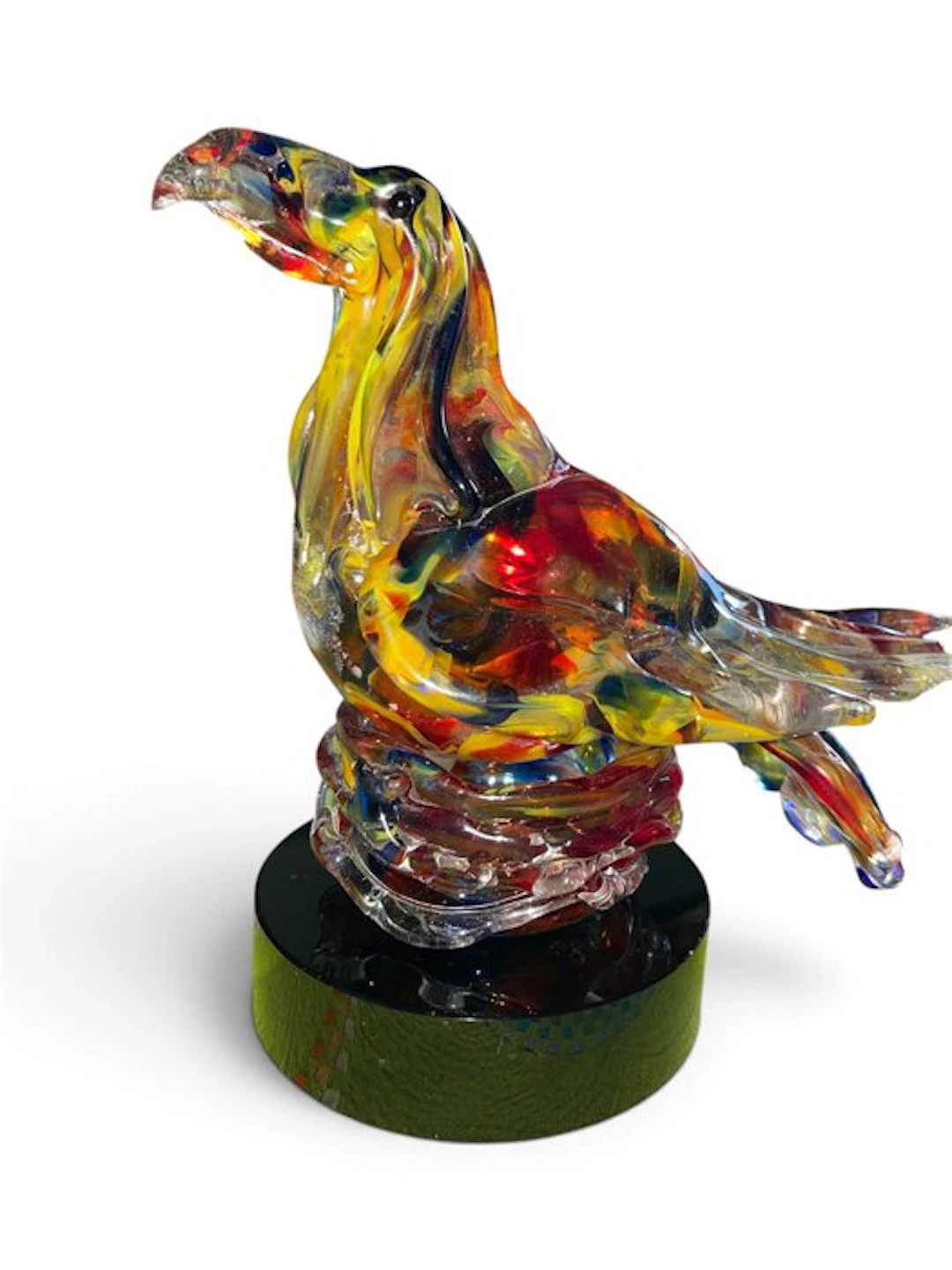 Sculpture, Eagle - 15 cm - Glass