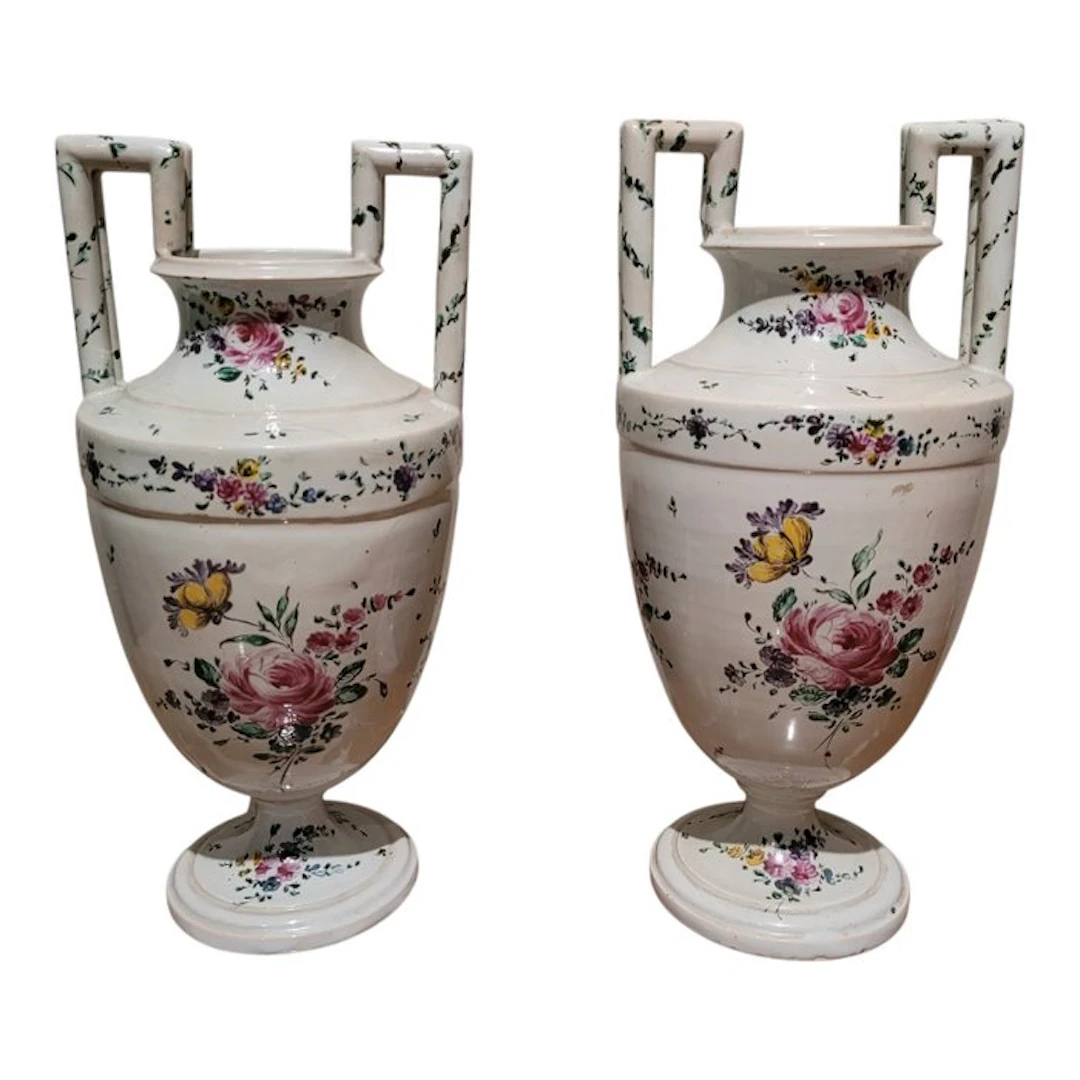 Ferniani, Faenza - Vase (2) - Majolica
