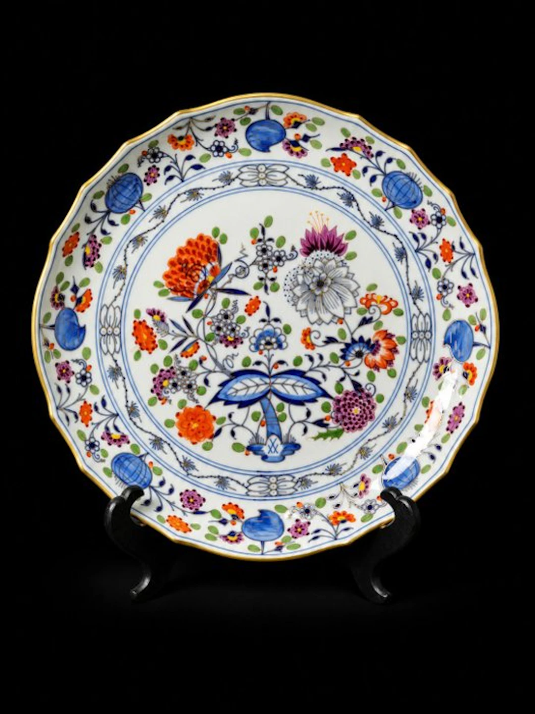 Meissen - Cipolla blu colorato - Piatto da portata D.28cm...