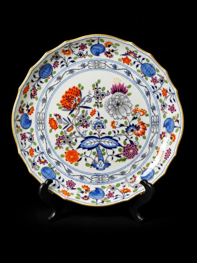 Meissen - Cipolla blu colorato - Piatto da portata D.28cm...