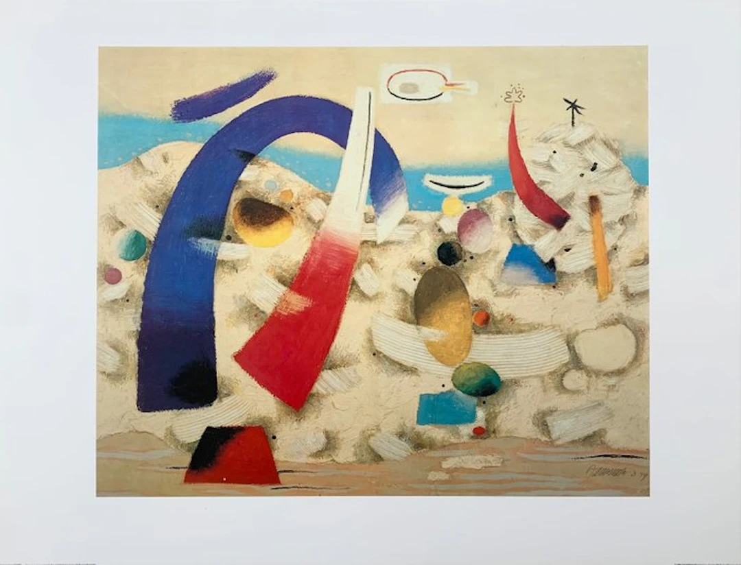 Willi Baumeister - Metaphysische Landschaft - Artprint - 60 x 80 cm