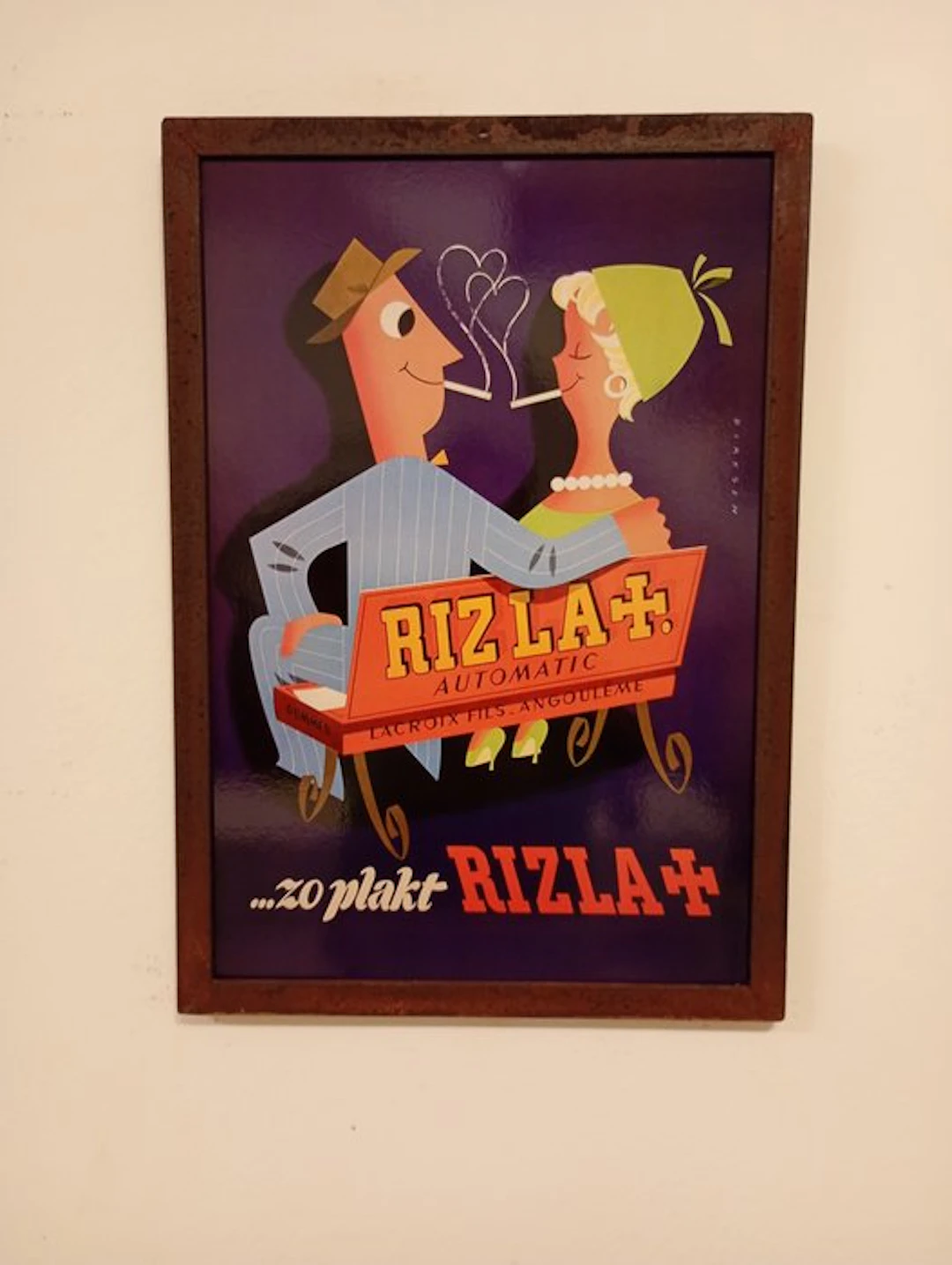 Rizla - Rizla - ricksen - Advertising sign - Metal