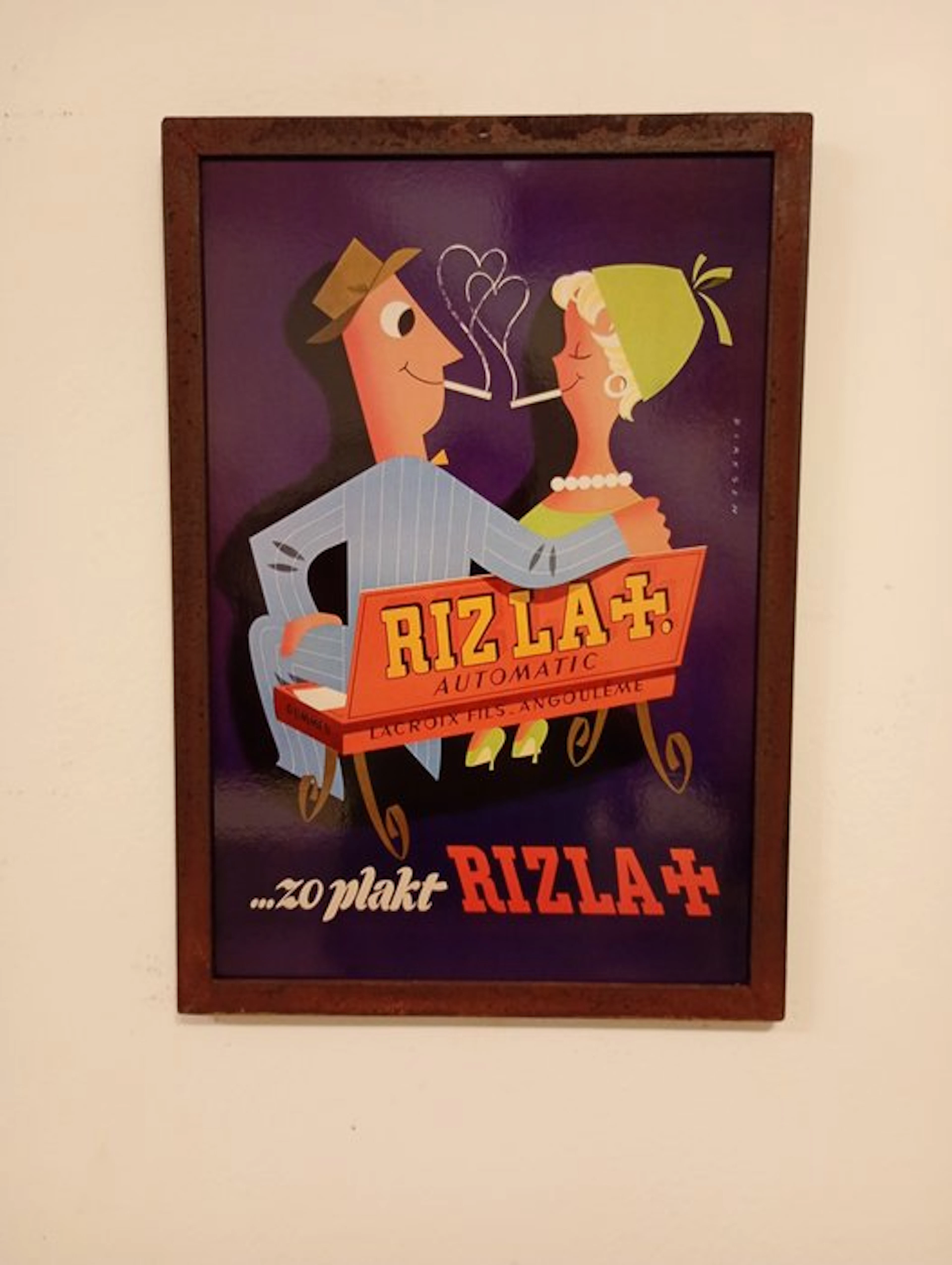 Rizla - Rizla - ricksen - Advertising sign - Metal