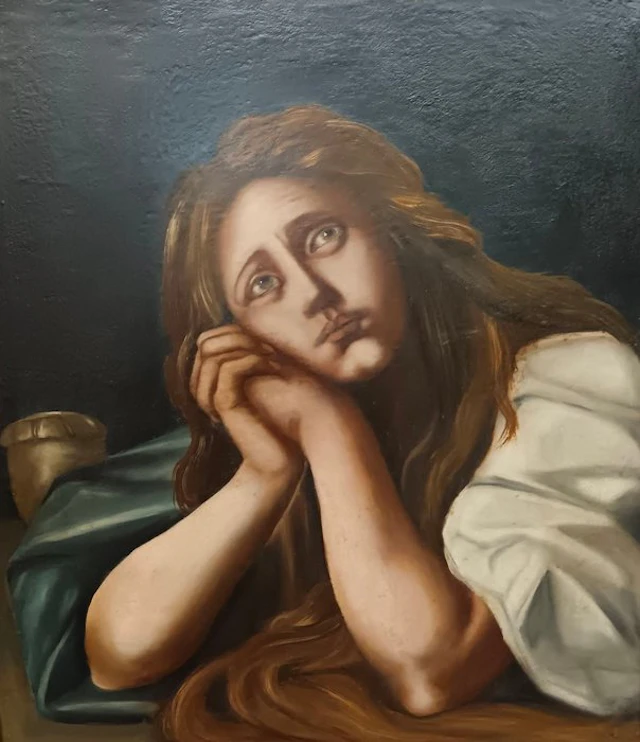 Scuola italiana (XIX), after Spadarino (1585-1652) - Maddalena