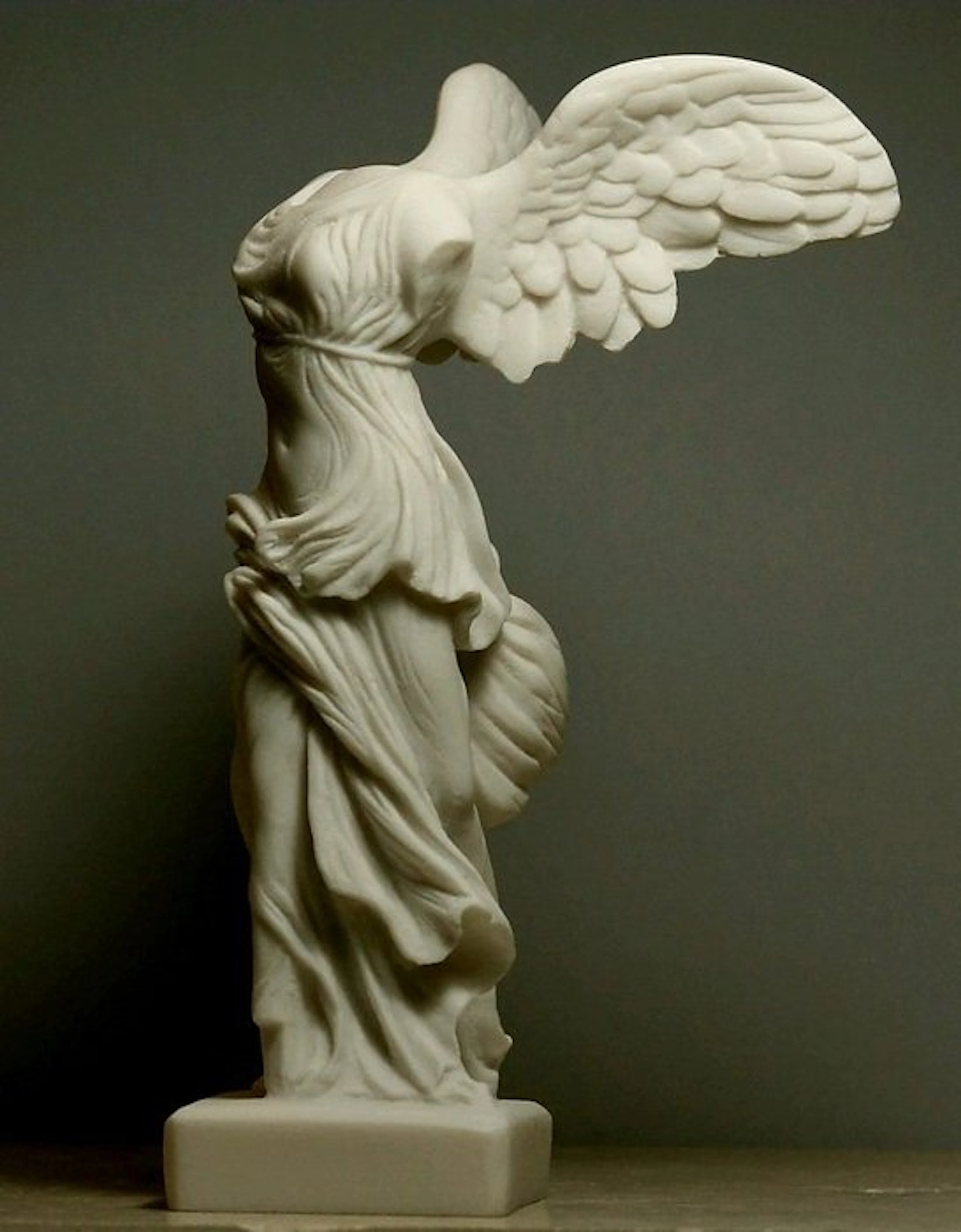 Statue, Winged Nike Victory of Samothrace Greek Goddess...