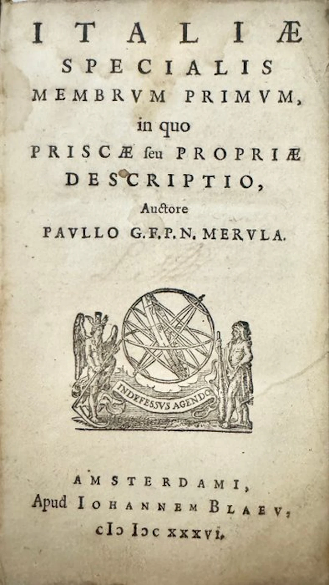 Paullo Merula - ITALIAE SPECIALIS - 1636