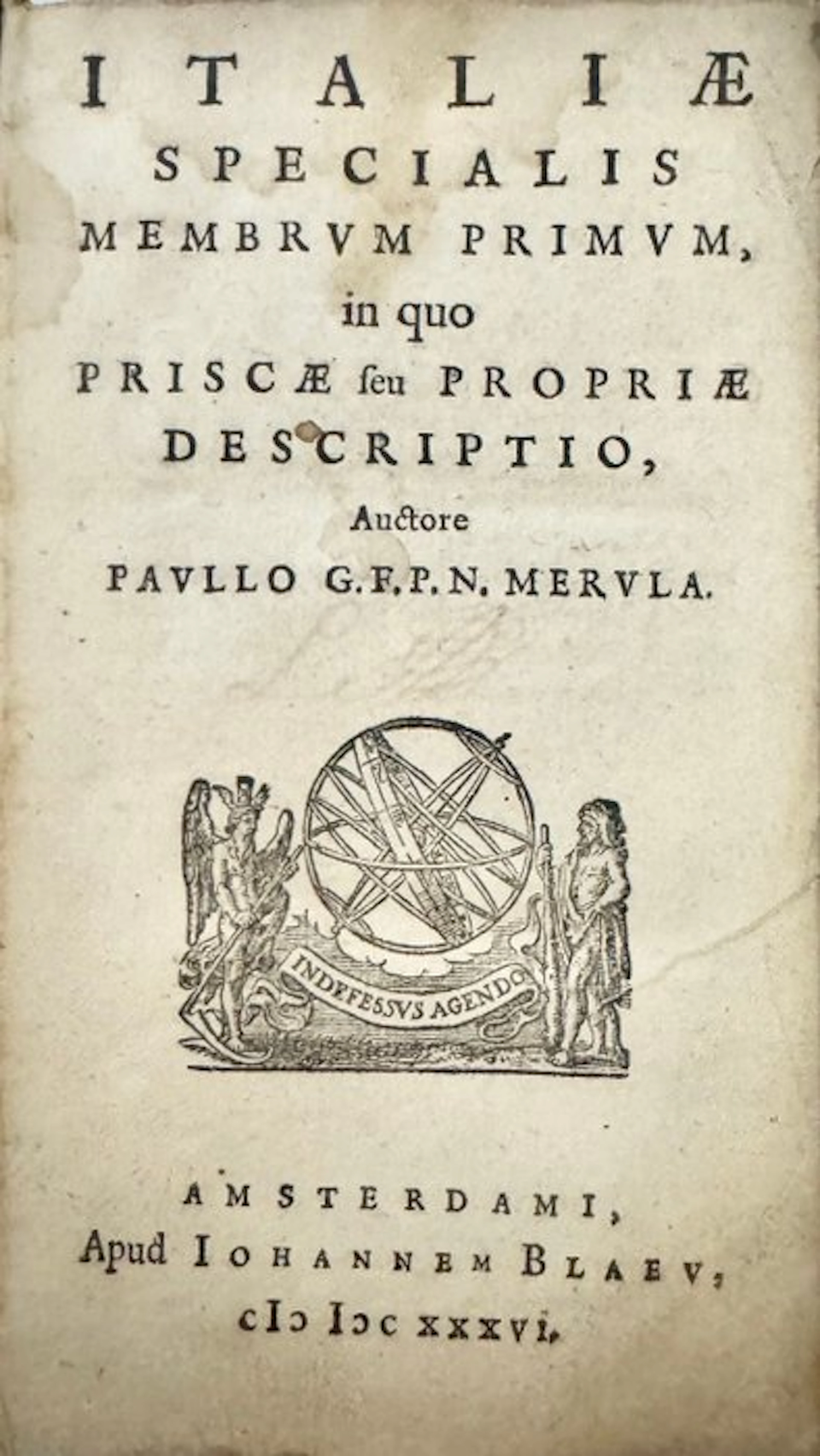 Paullo Merula - ITALIAE SPECIALIS - 1636
