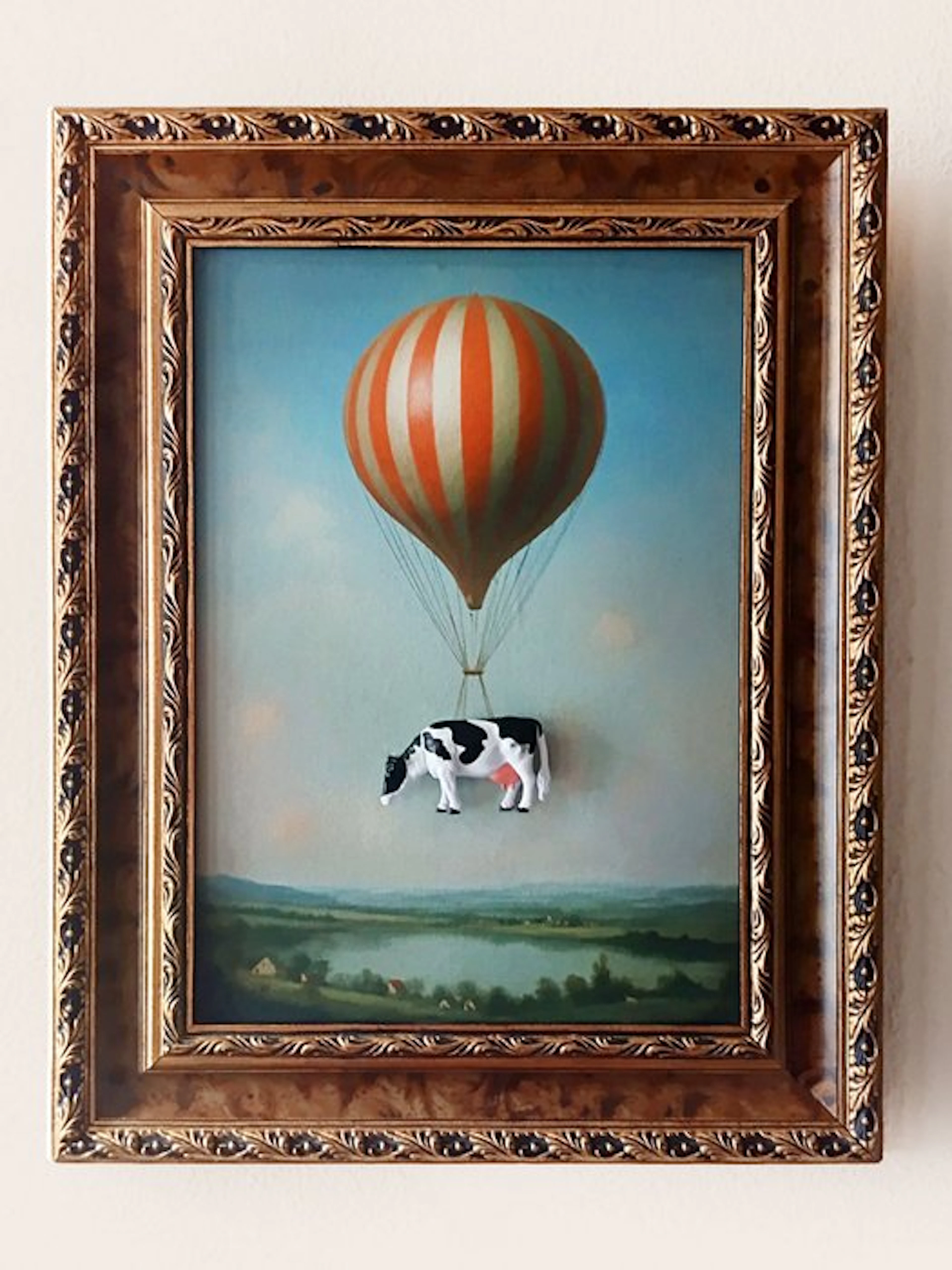 DKT Nando - Cow Voyage - Framed 3D Object