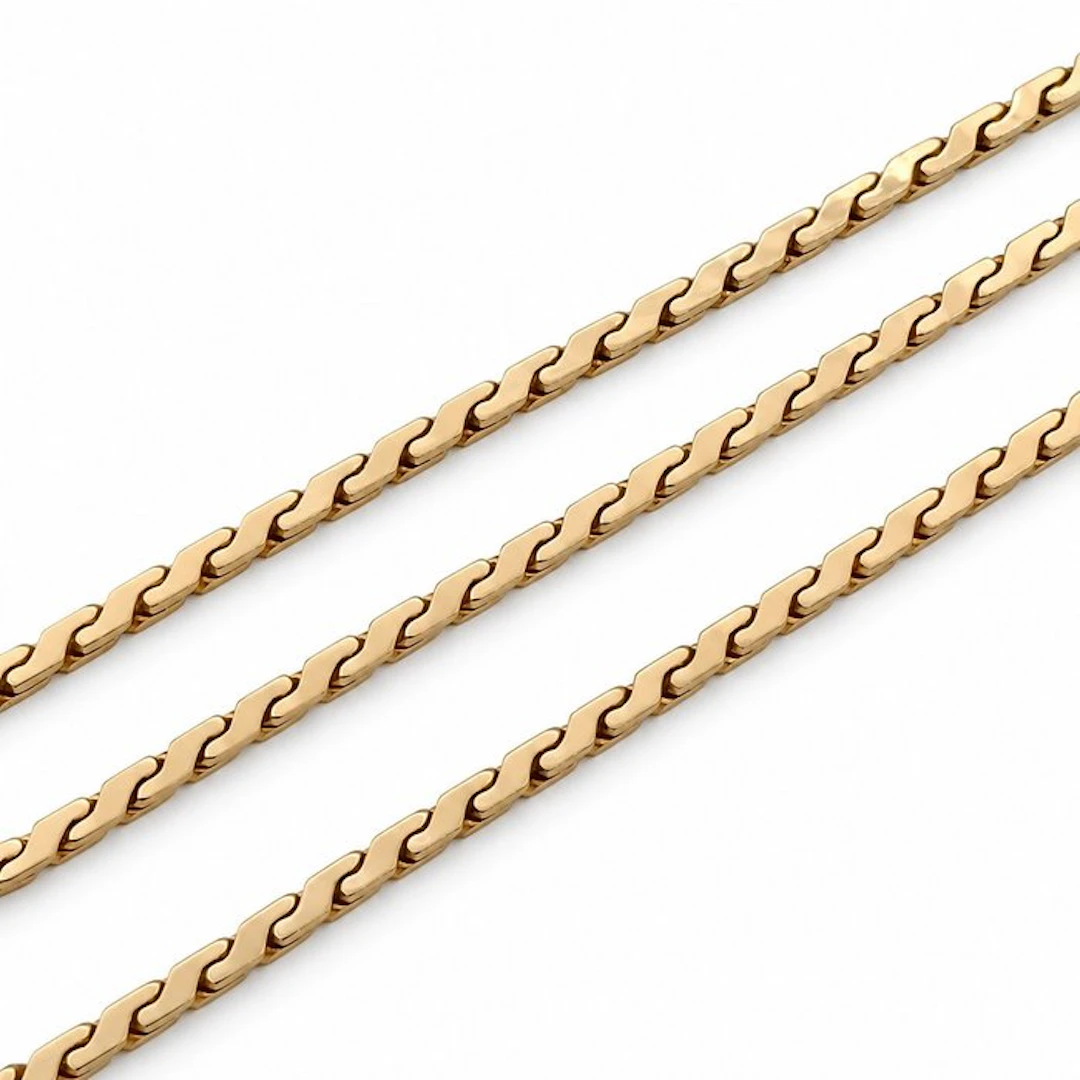 UnoAErre - Necklace - 18 kt. Yellow gold - Made in Italy - Handmade
