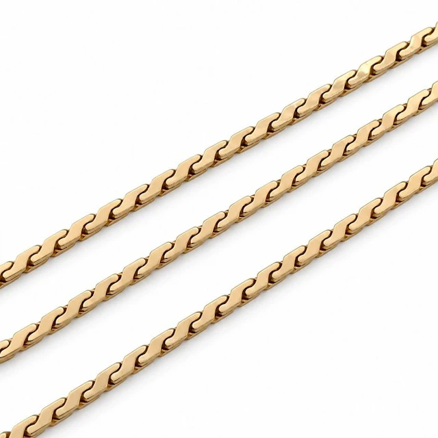 UnoAErre - Necklace - 18 kt. Yellow gold - Made in Italy - Handmade