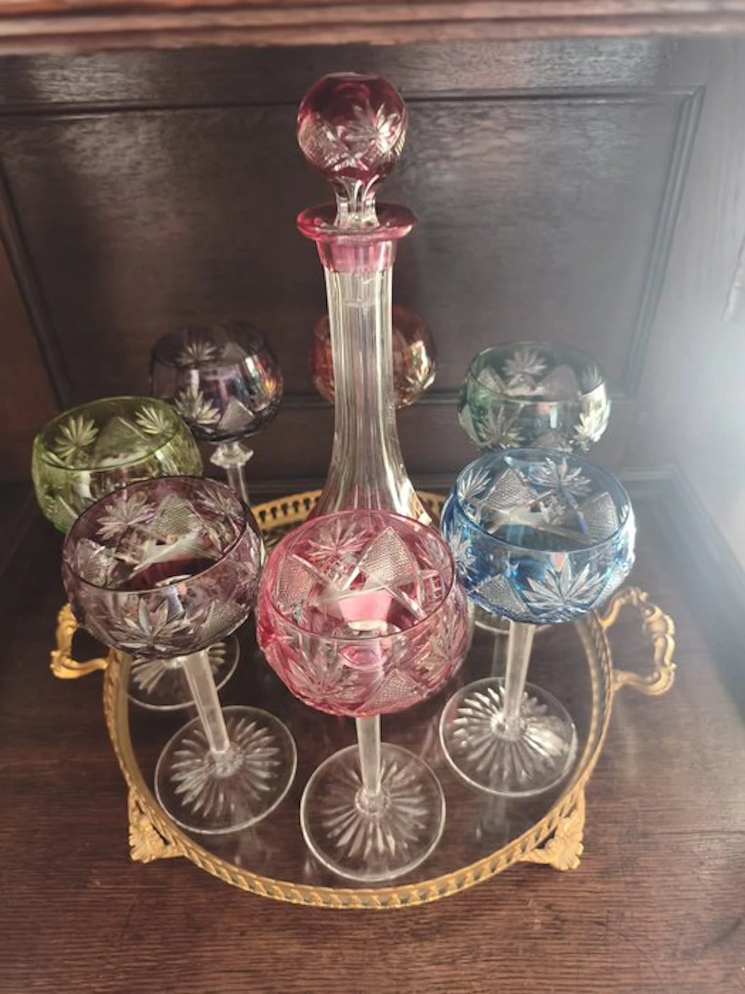 Val Saint Lambert - Val Saint Lambert - Drinking set (8)...