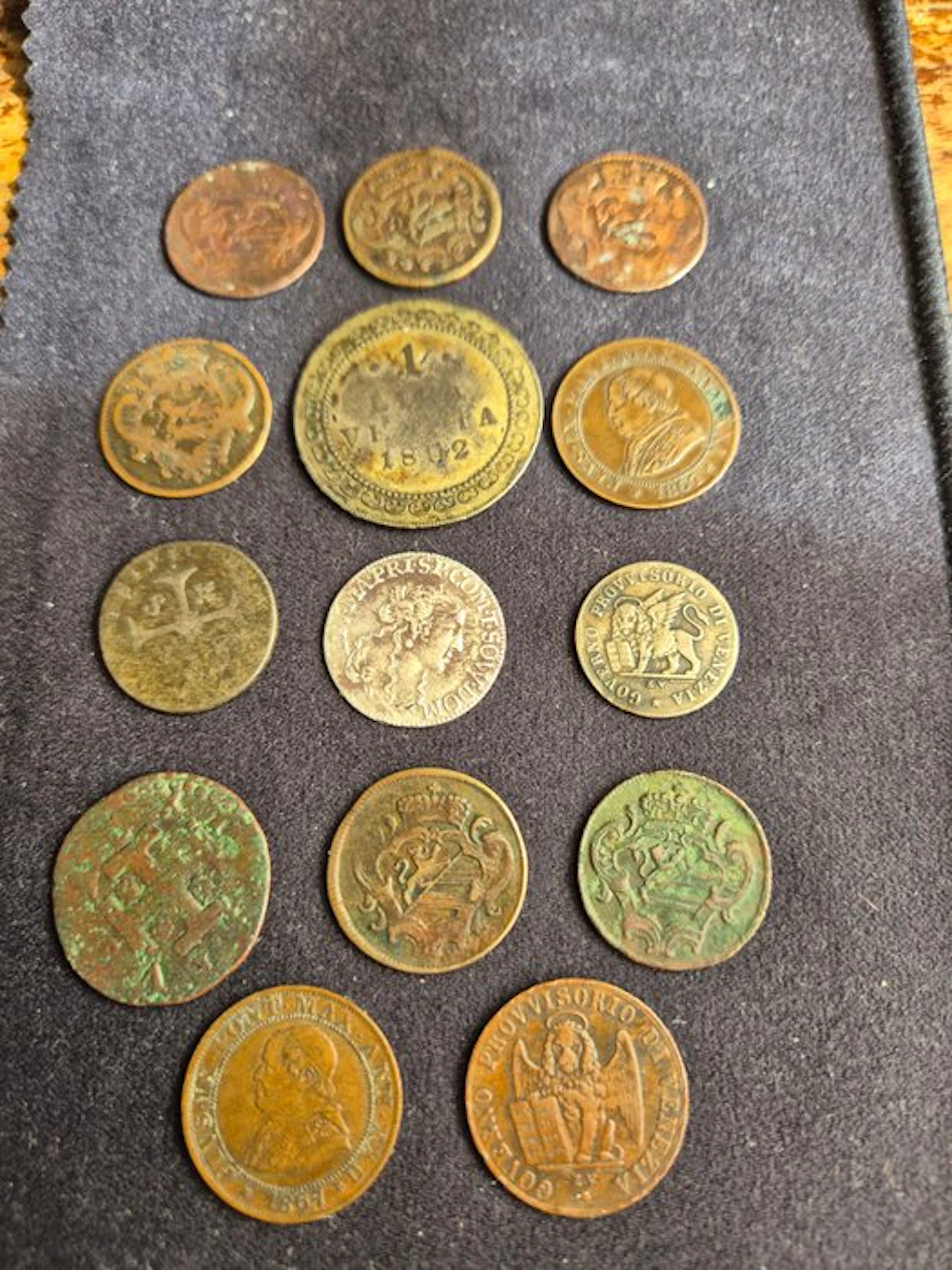 Italy, Lot of 14 preunitary coins: Gorizia
