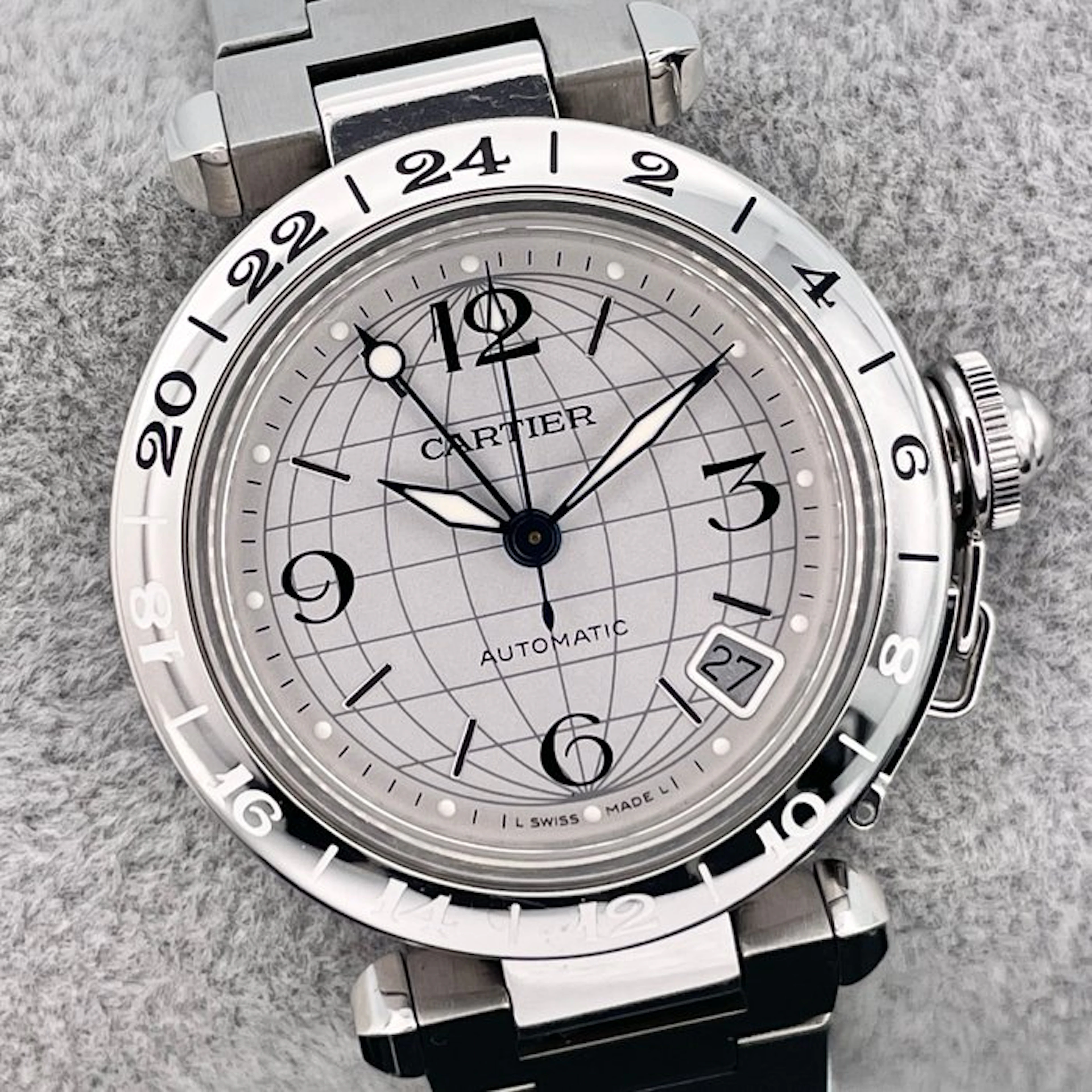 Cartier - Pasha C Meridian - W31078M7 2377 - Unisex - 2000-2010