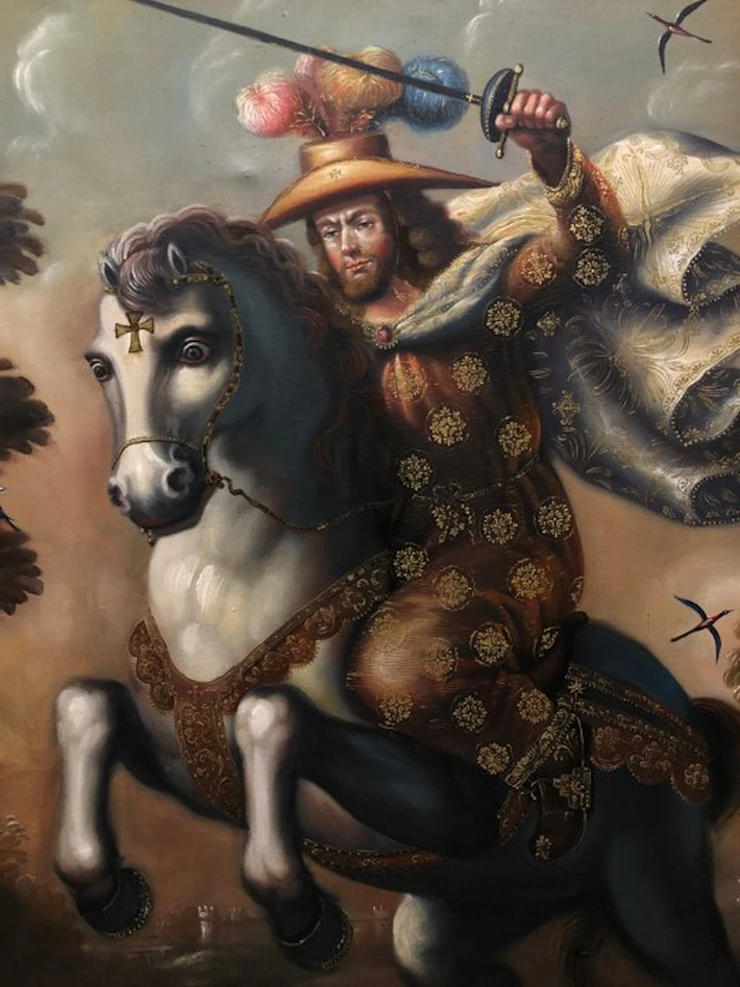 School of Peru (c. 1960) - Saint James, the Moor Slayer - XL